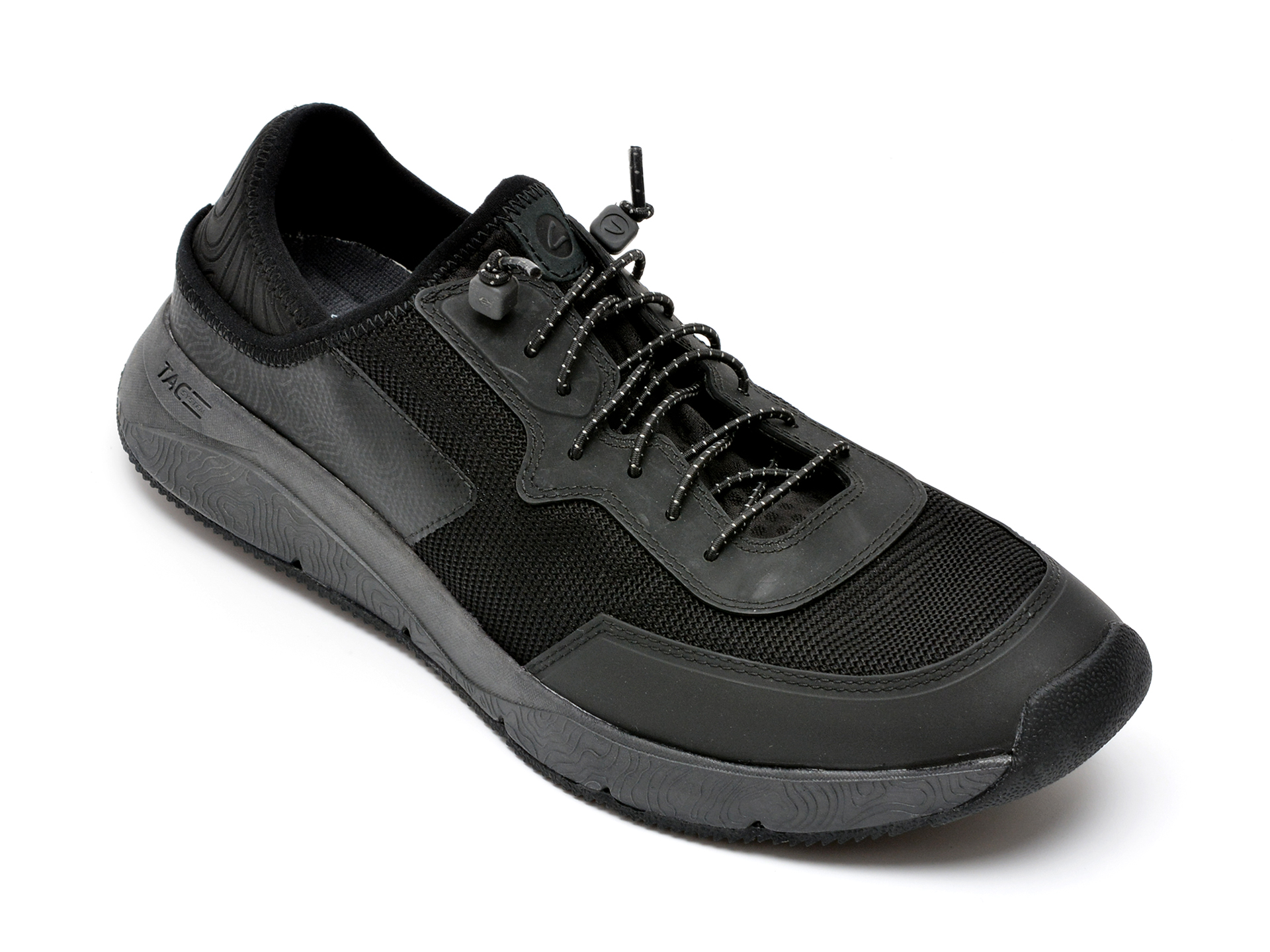 Pantofi sport CLARKS negri, DAVILOW, din material textil 2023 ❤️ Pret Super Black Friday otter.ro imagine noua 2022