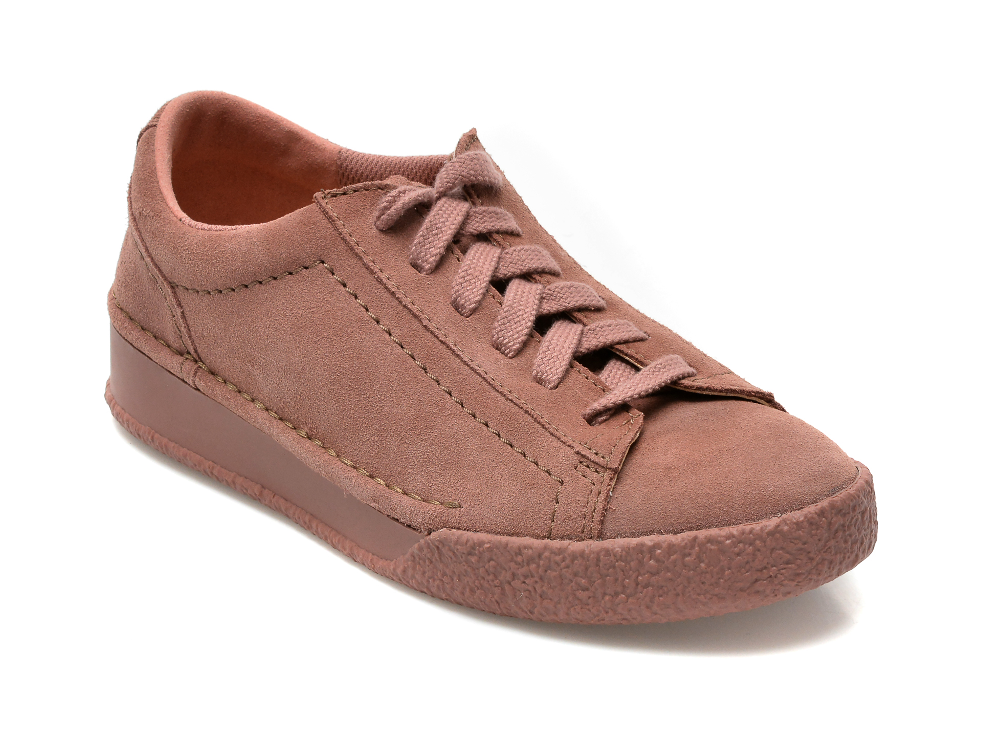 Pantofi sport CLARKS roz, CRACUWA, din piele intoarsa /femei/pantofi