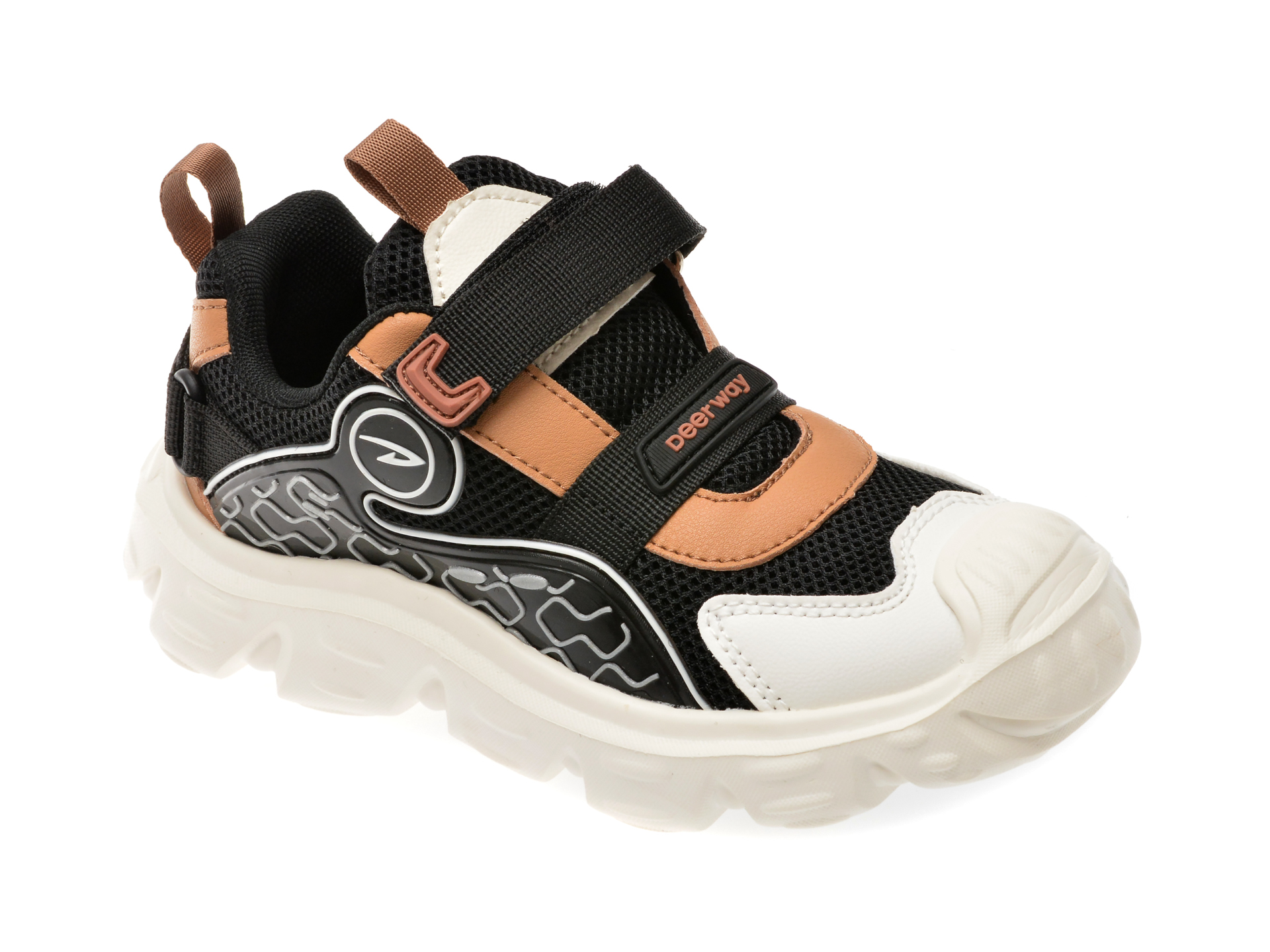 Pantofi sport DEERWAY negri, D997, din material textil