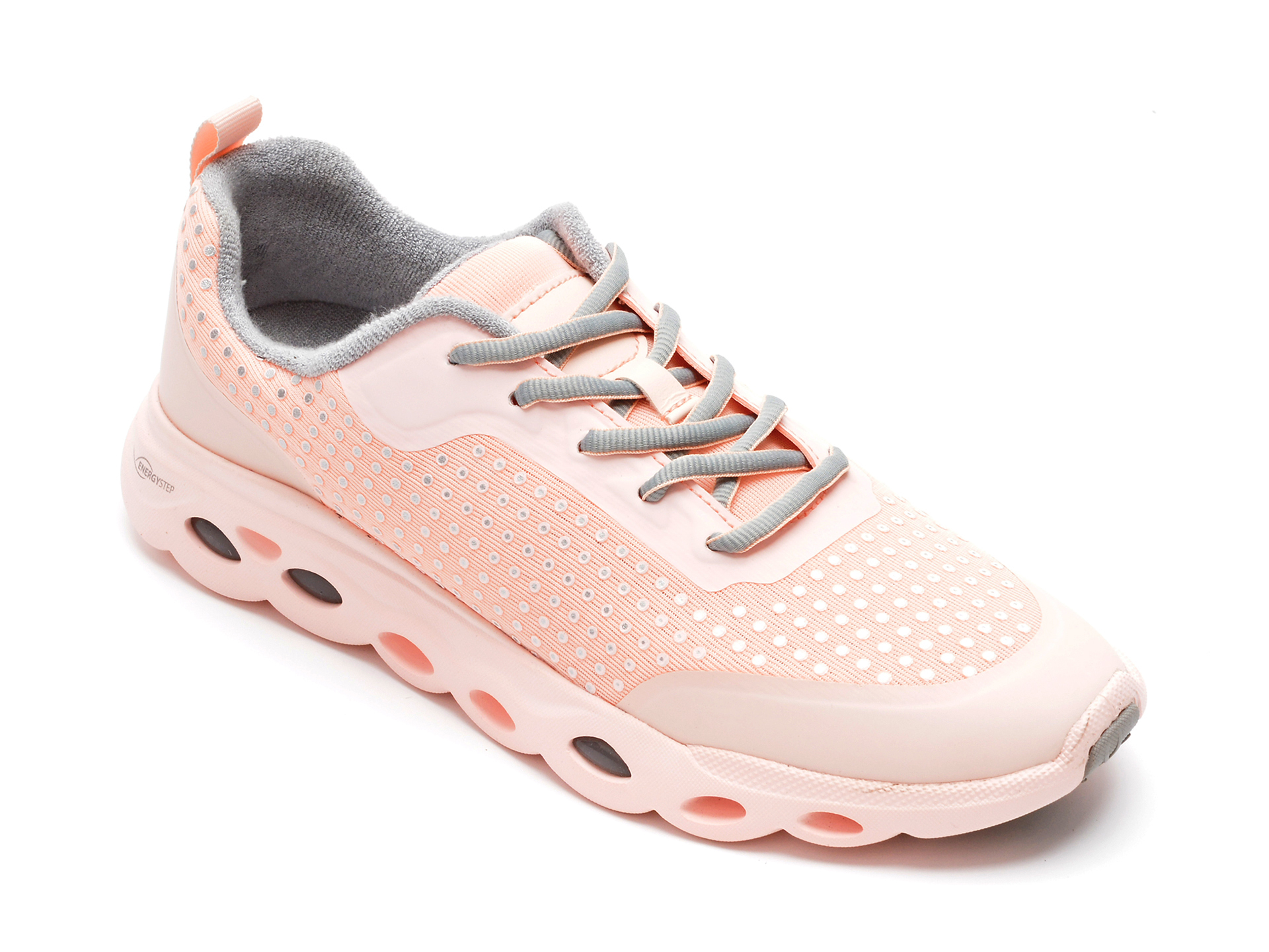 Pantofi sport ENERGYSTEP roz, 12110, din piele ecologica si material textil /femei/pantofi
