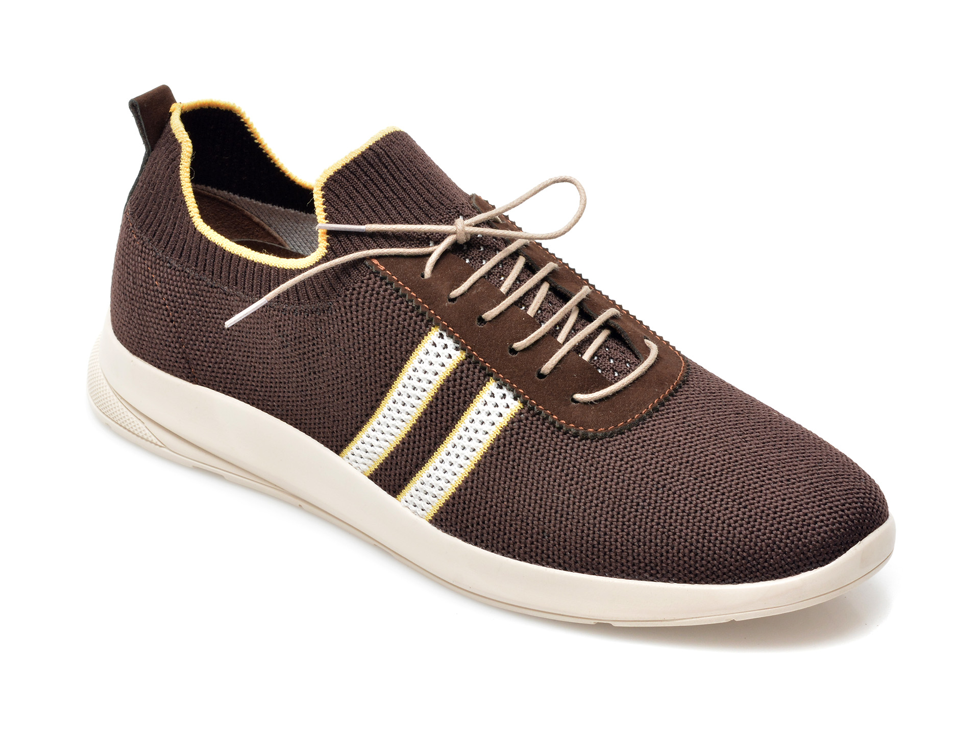 Pantofi sport ENES maro, 22300, din material textil /barbati/pantofi