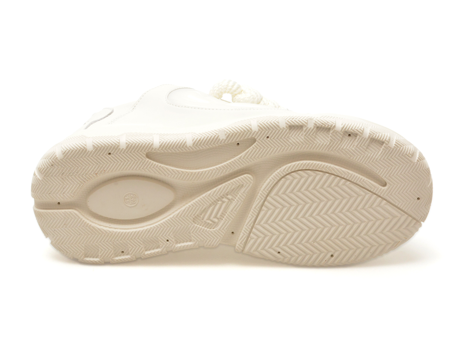 Pantofi sport EPICA albi, 230917, din piele naturala