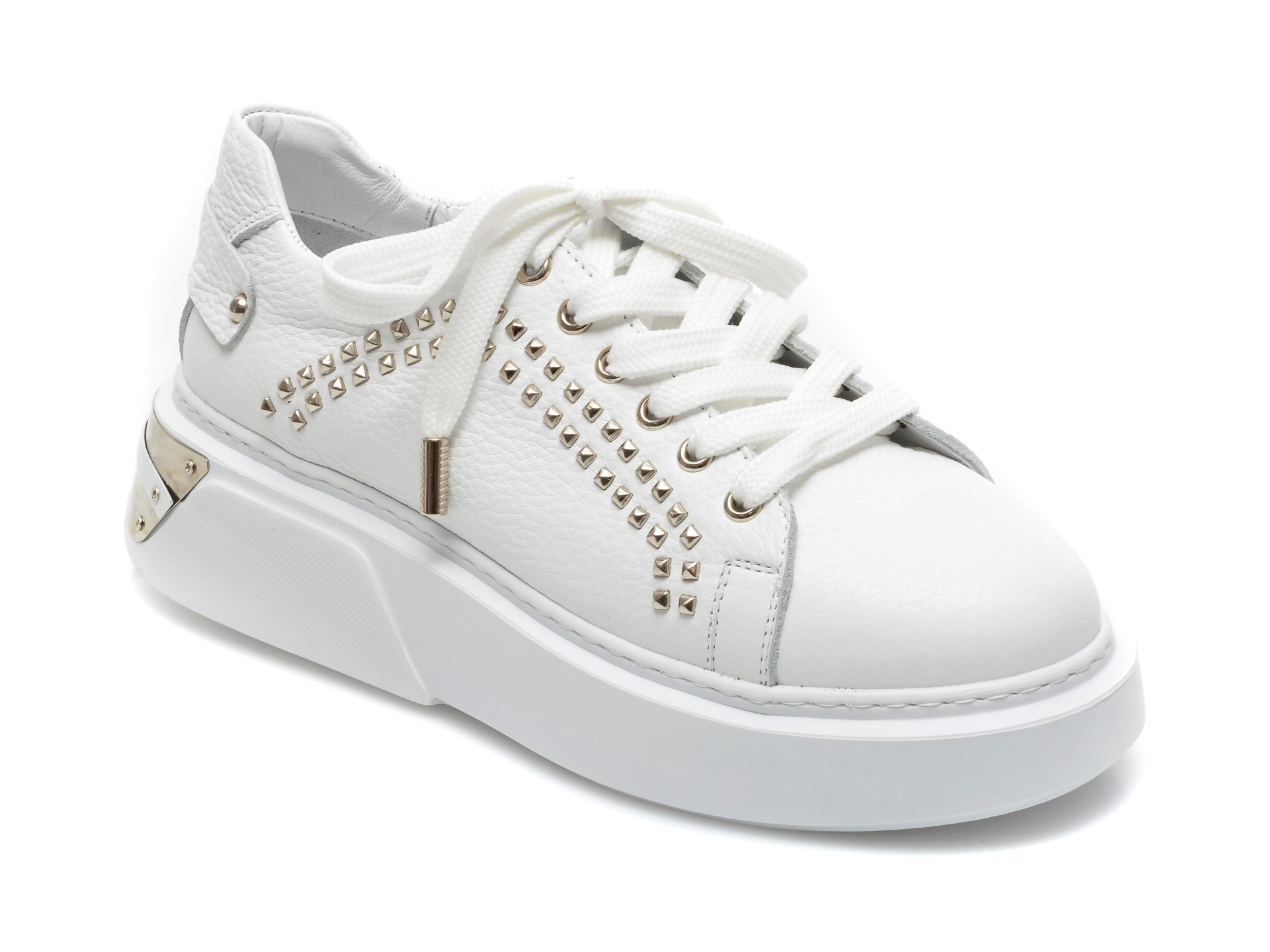 Pantofi sport EPICA albi, 3711077, din piele naturala Epica imagine noua