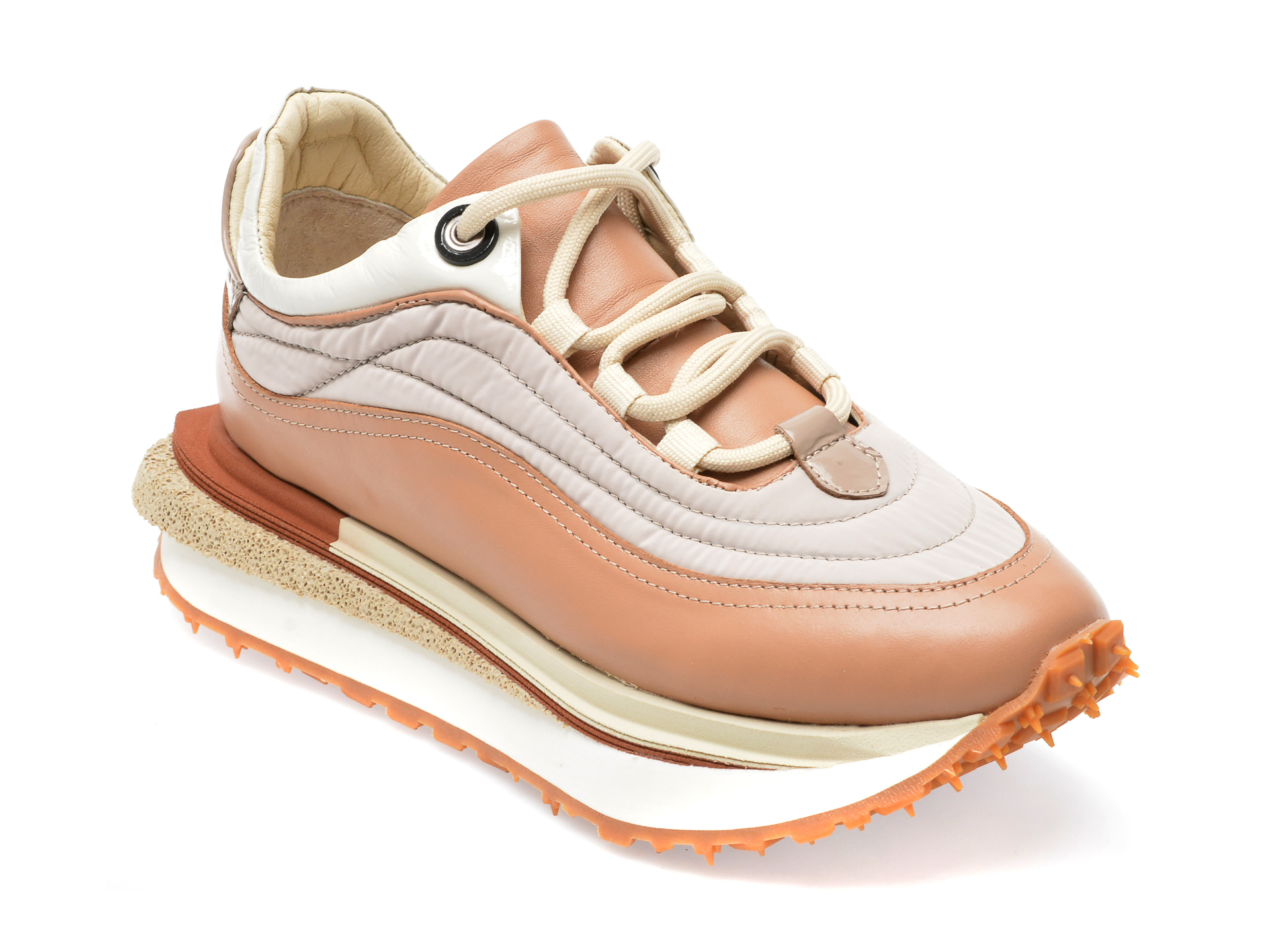 Pantofi sport EPICA maro, 330658, din piele naturala /femei/pantofi imagine noua