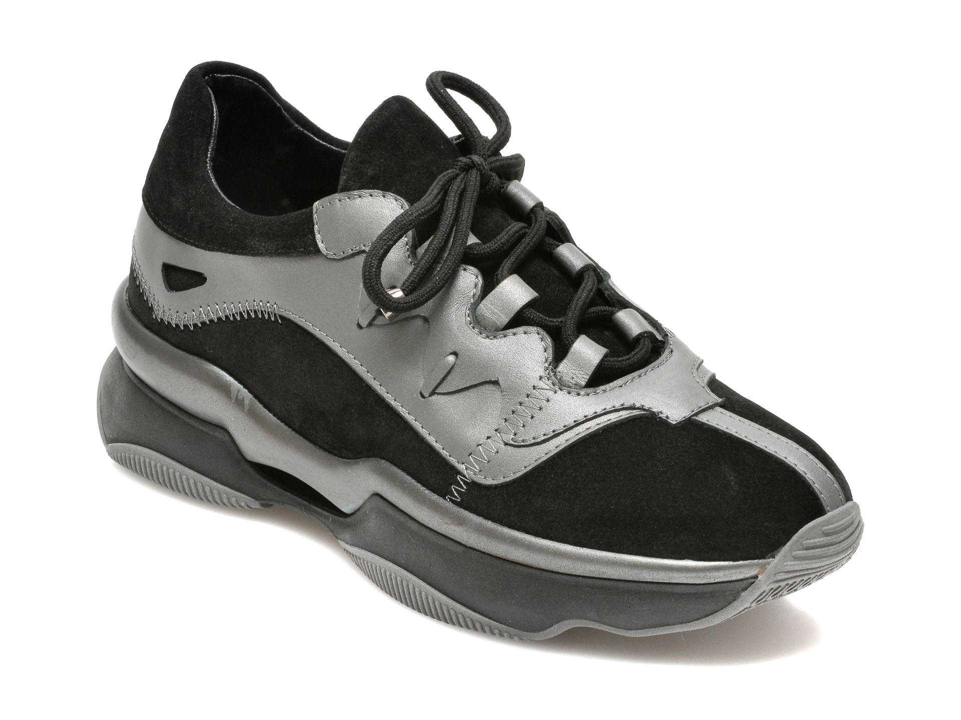 Pantofi sport EPICA negri, 2932157, din piele naturala Epica imagine noua