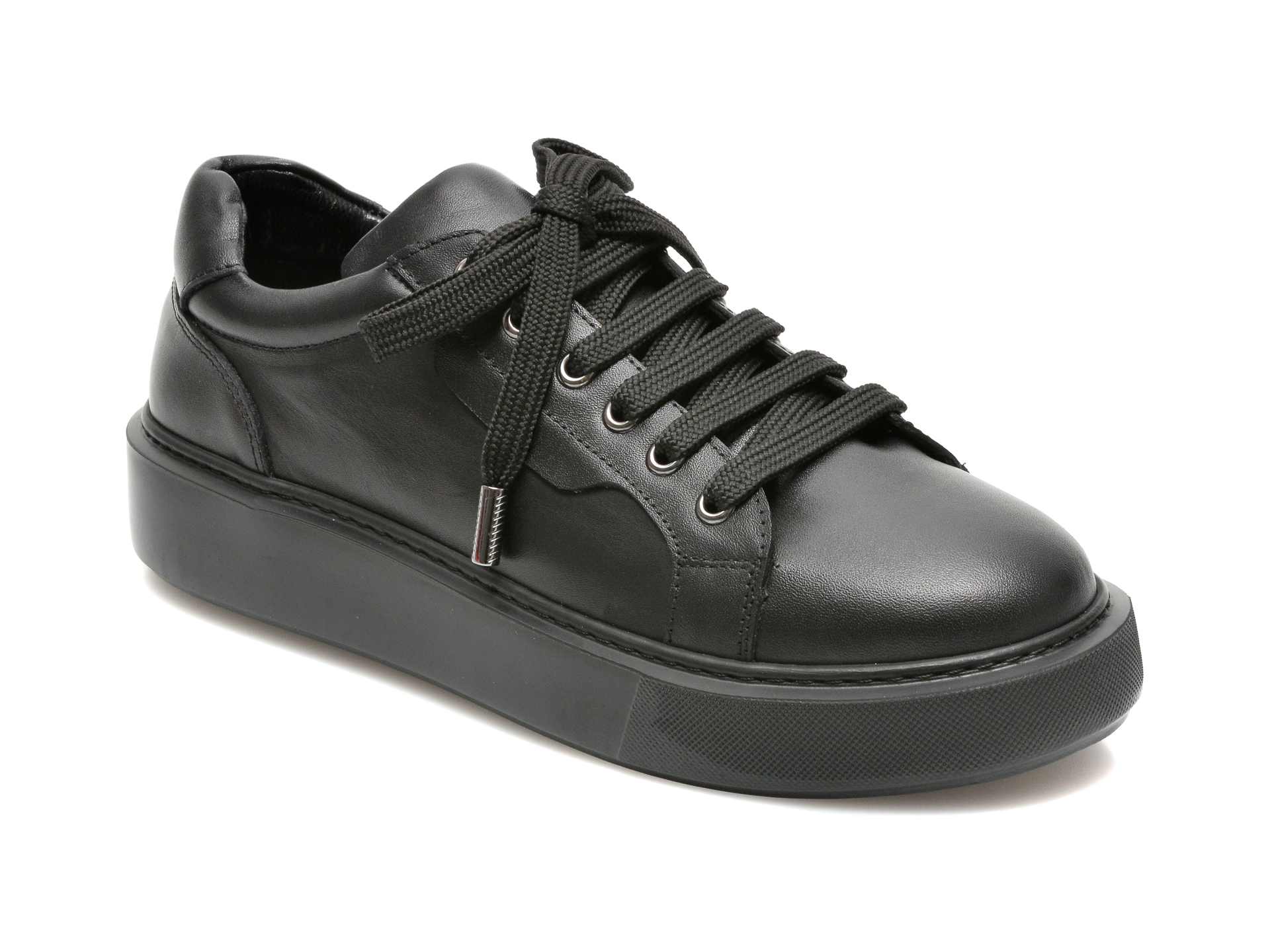Pantofi sport EPICA negri, 3711139, din piele naturala Epica imagine noua