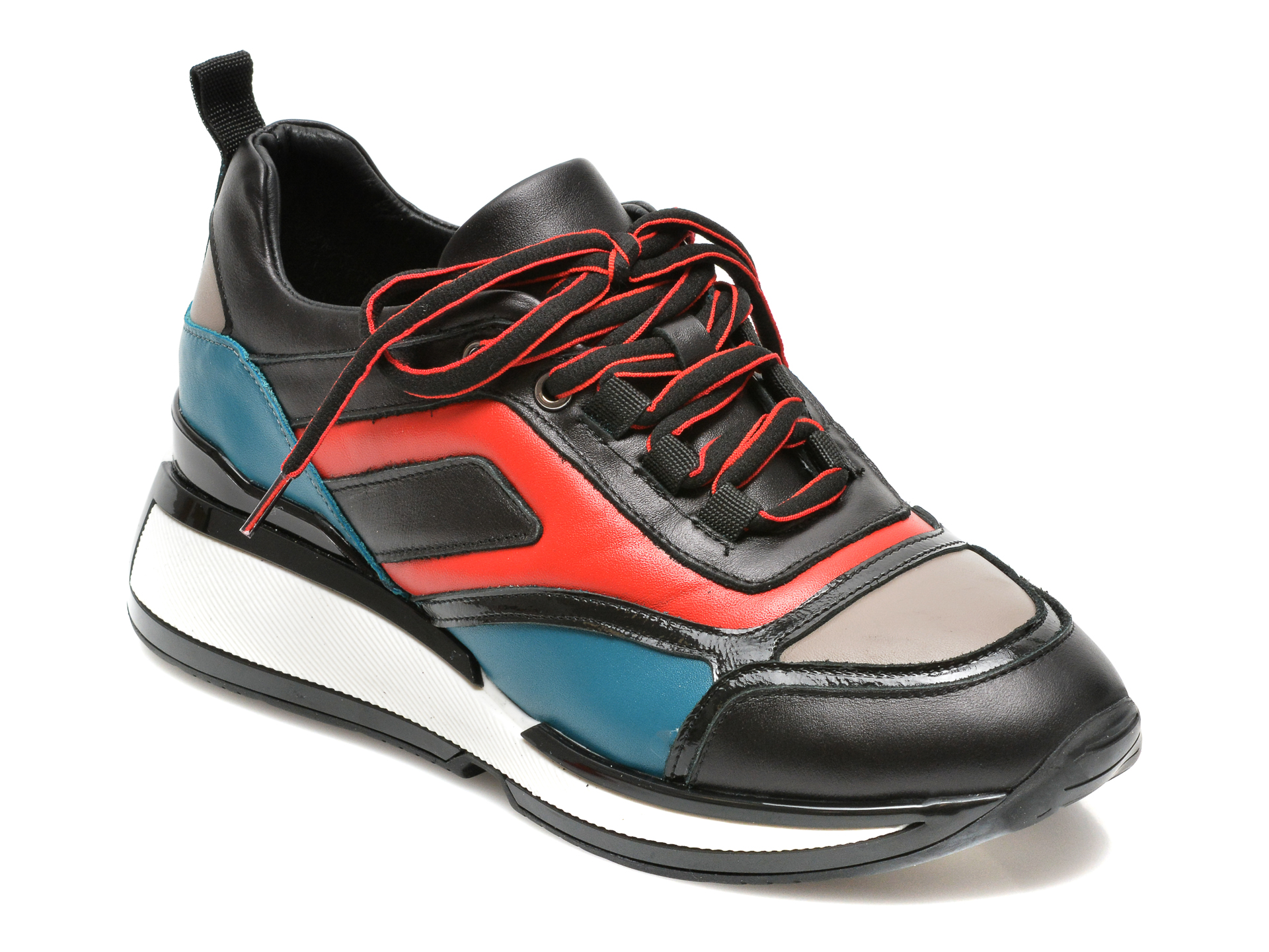 Pantofi sport EPICA negri, 3745060, din piele naturala Epica imagine noua