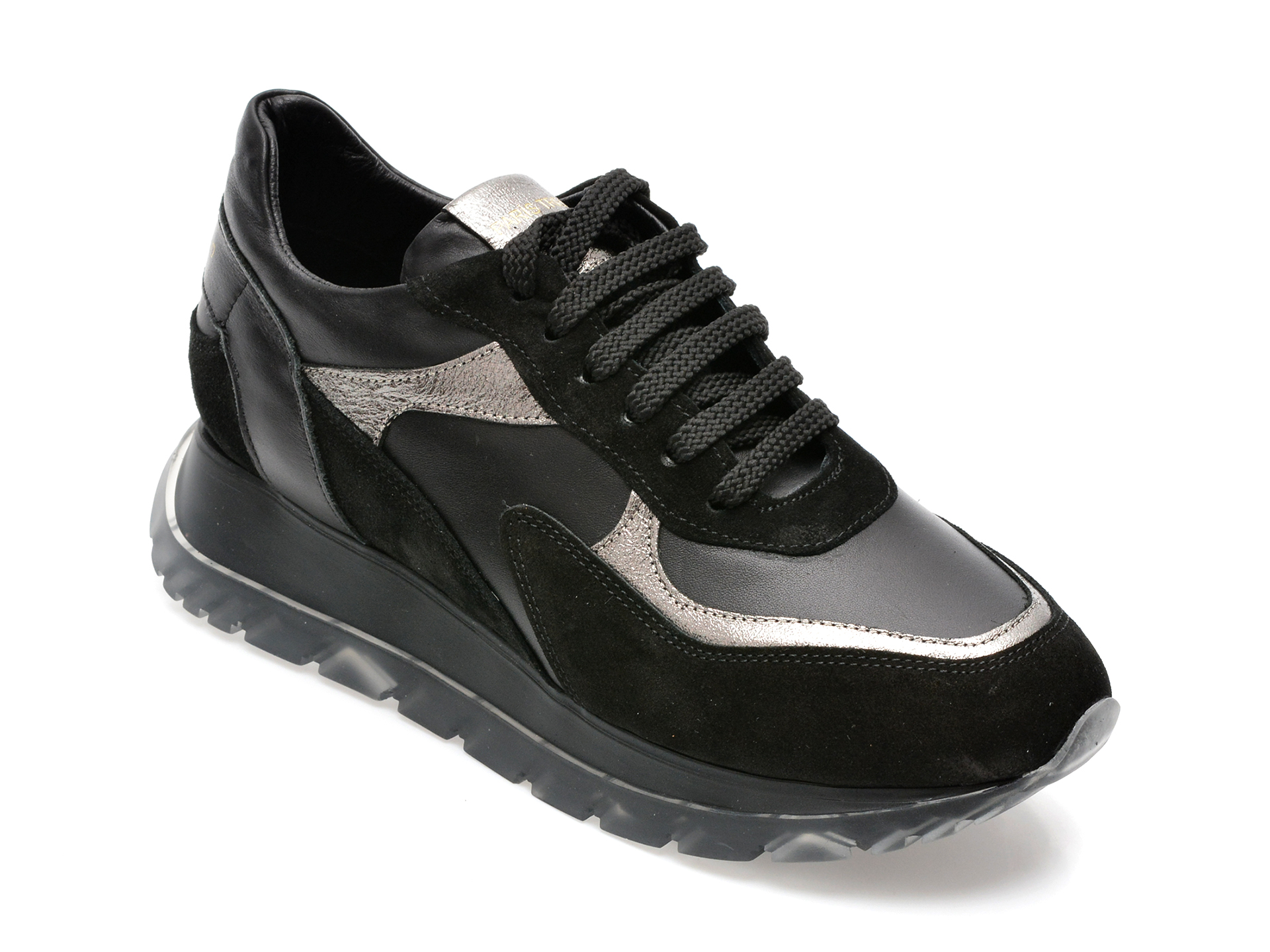 Pantofi sport EPICA negri, 446400, din piele naturala /femei/pantofi imagine noua