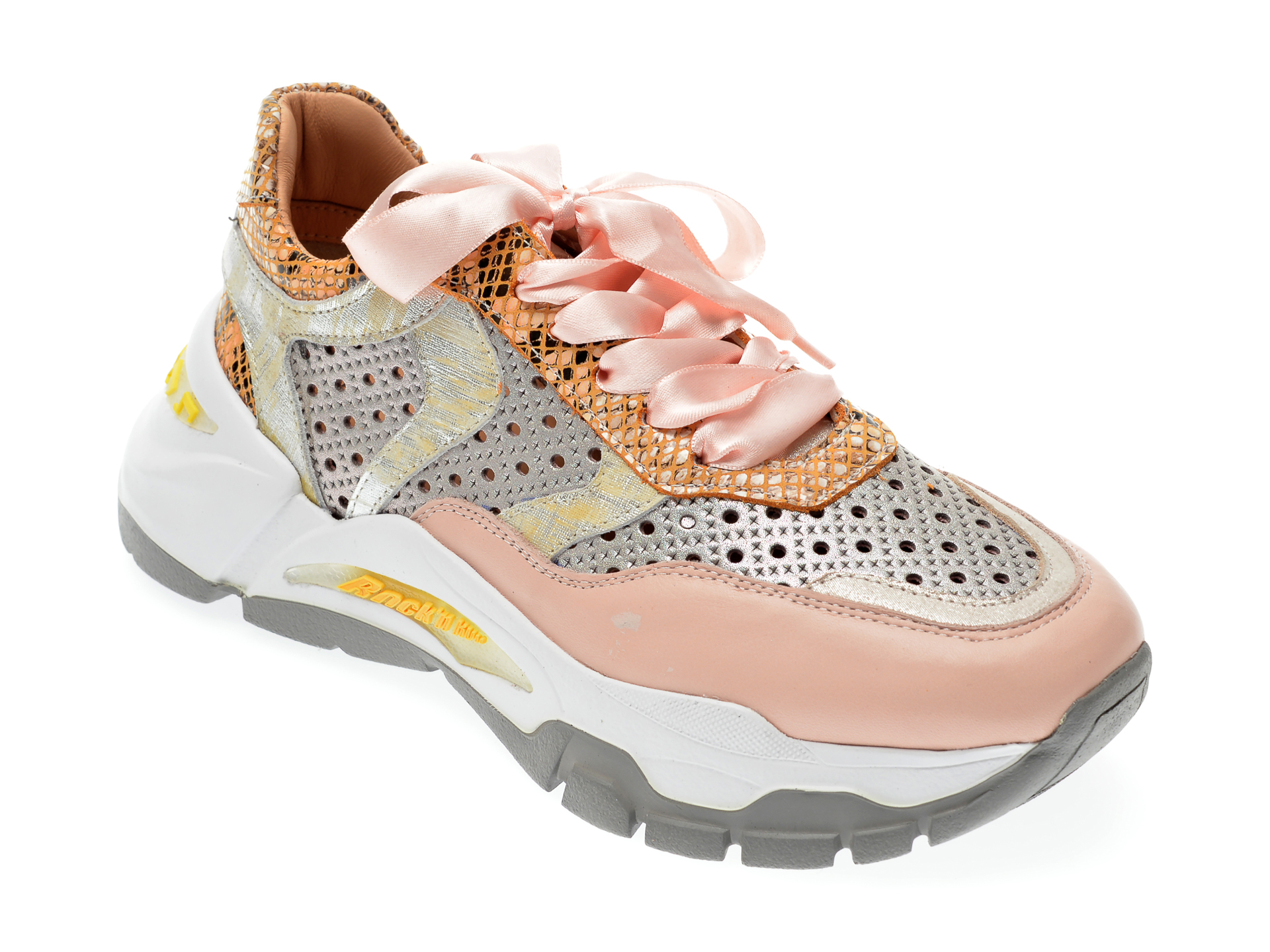 Pantofi sport EPICA roz, 135P246, din piele naturala
