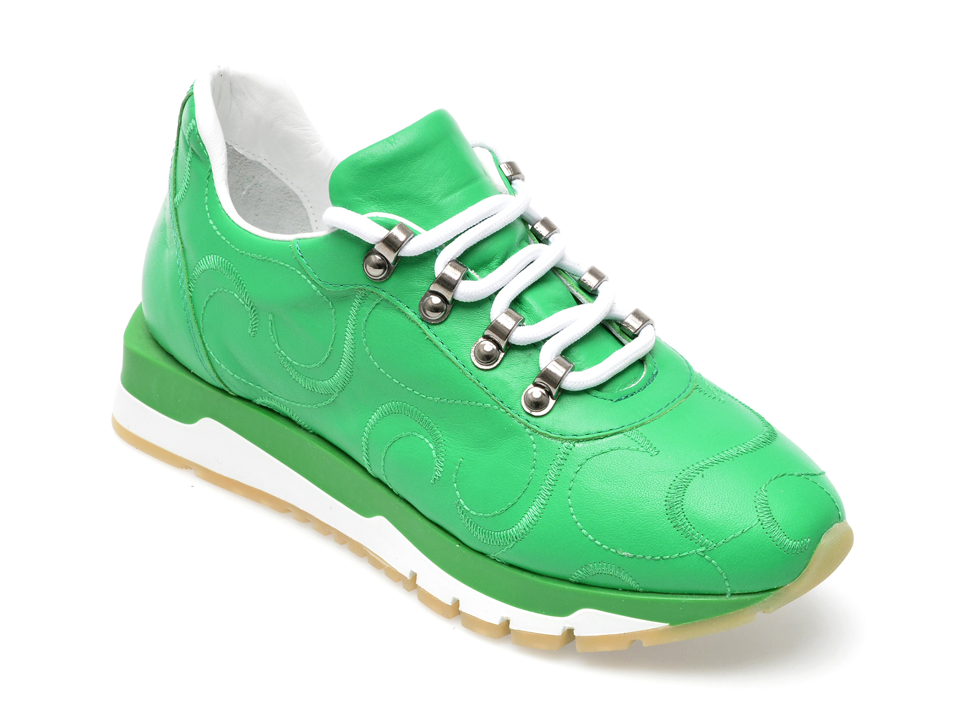 Pantofi sport EPICA verzi, 542329, din piele naturala /femei/pantofi