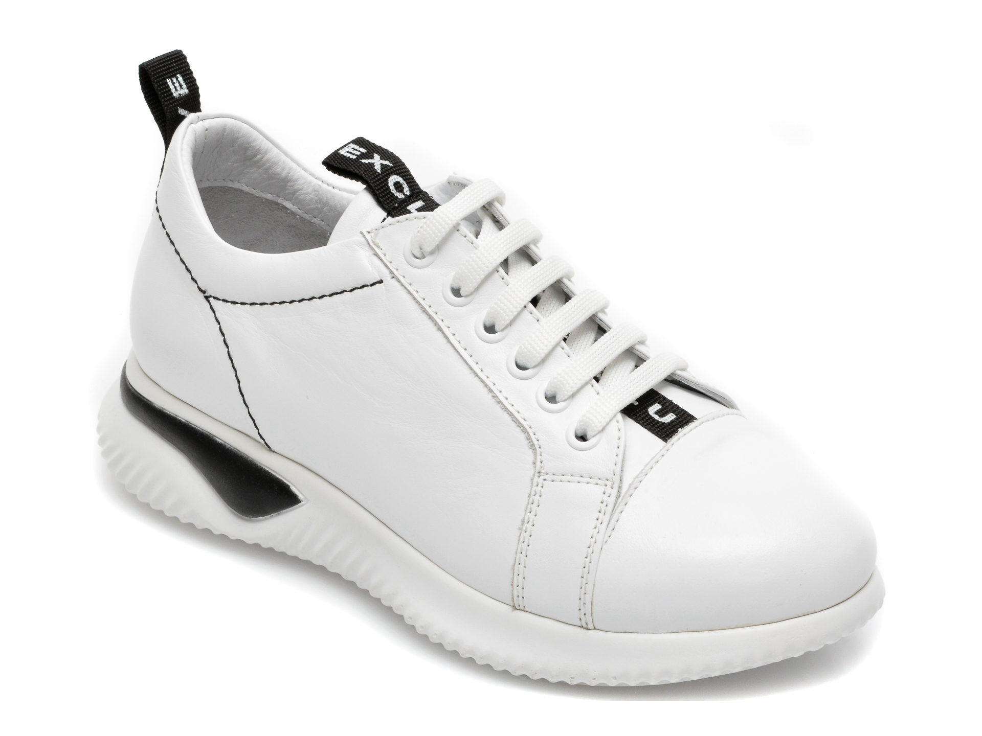Pantofi sport FLAVIA PASSINI alb-negru, 2469AA, din piele naturala