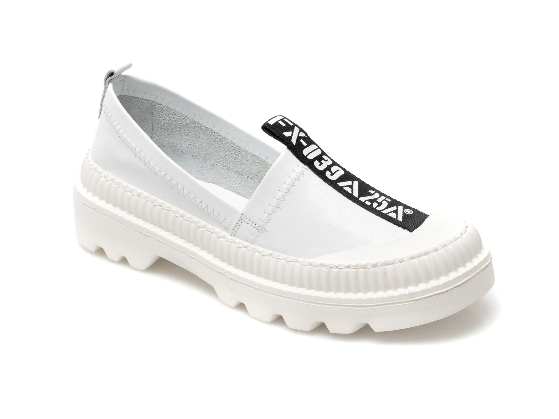Pantofi sport FLAVIA PASSINI albi, 1024408, din piele naturala Flavia Passini