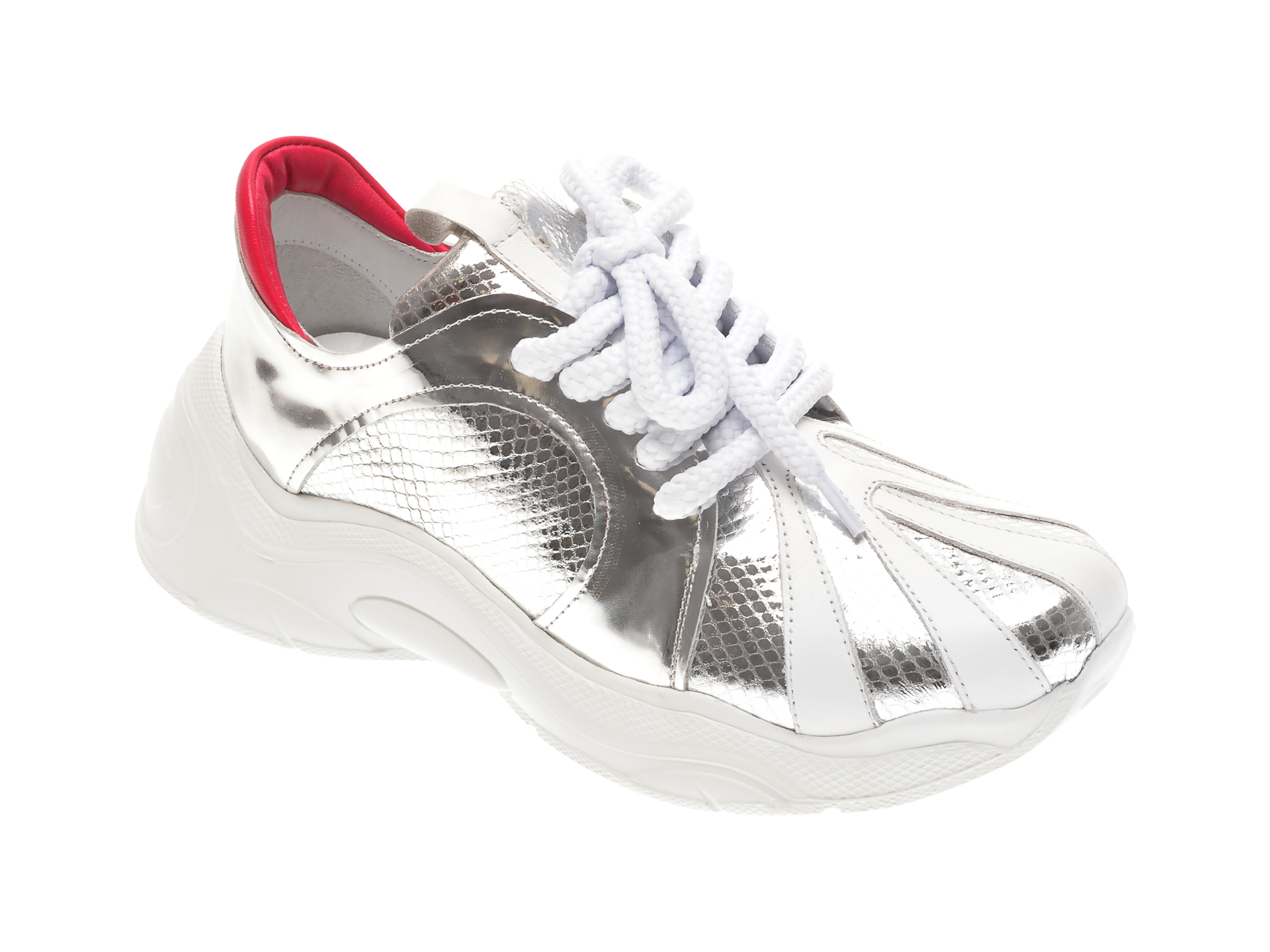 Pantofi sport FLAVIA PASSINI albi, 135P36, din piele naturala