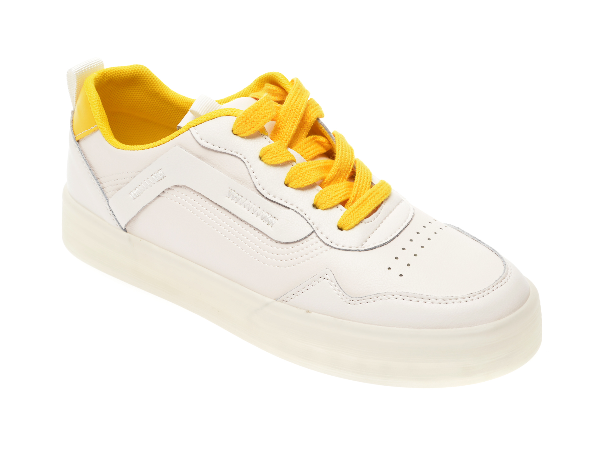 Pantofi sport FLAVIA PASSINI albi, 20212, din piele naturala
