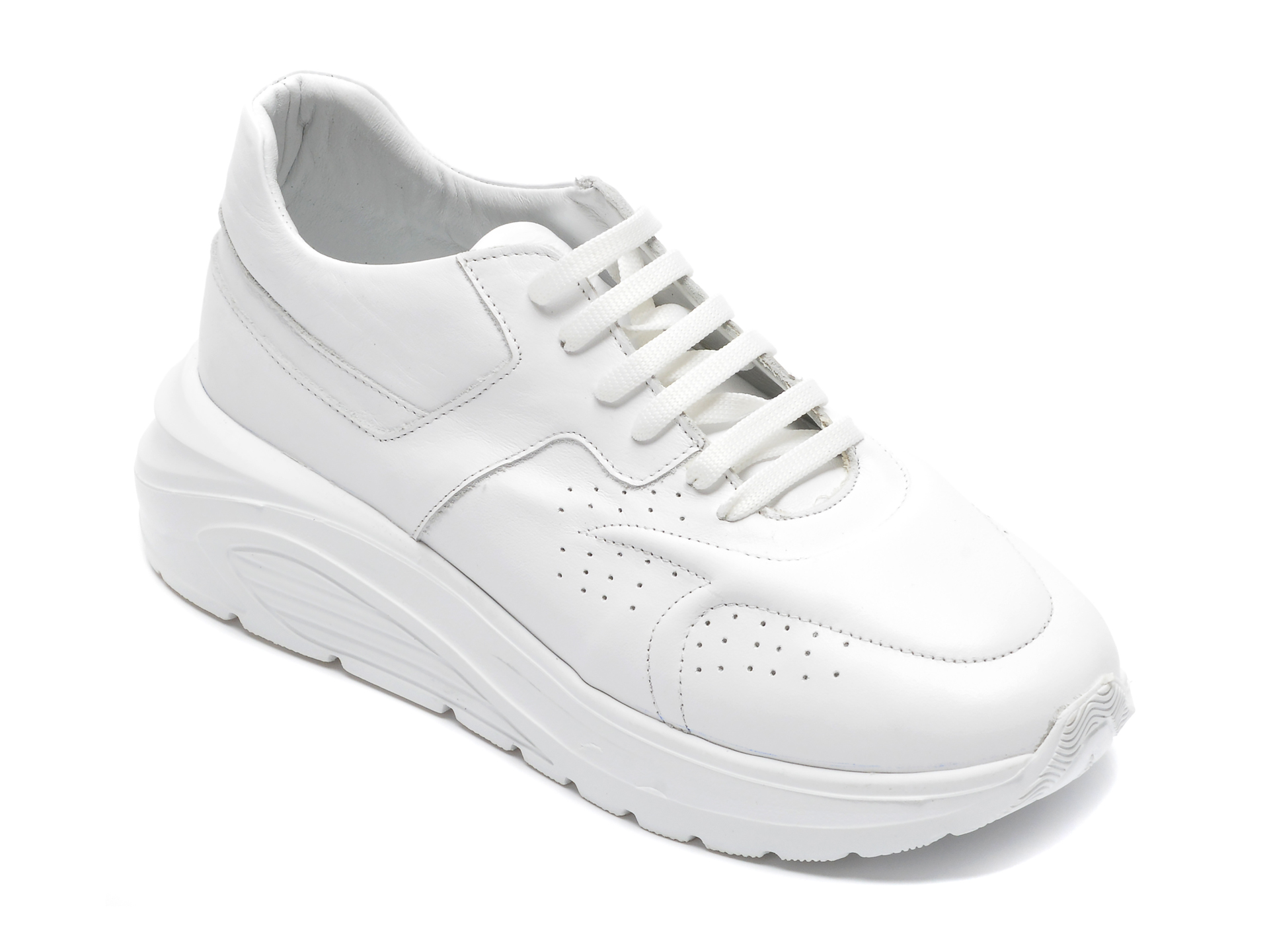 Pantofi sport FLAVIA PASSINI albi, 2110, din piele naturala otter.ro imagine noua 2022