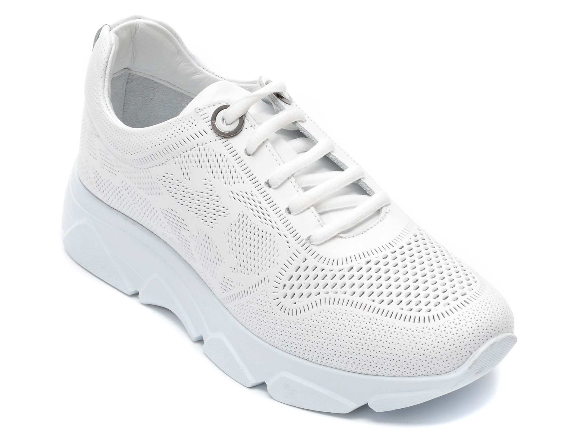 Pantofi sport FLAVIA PASSINI albi, 3692096, din piele naturala 2022 ❤️ Pret Super Black Friday otter.ro imagine noua 2022