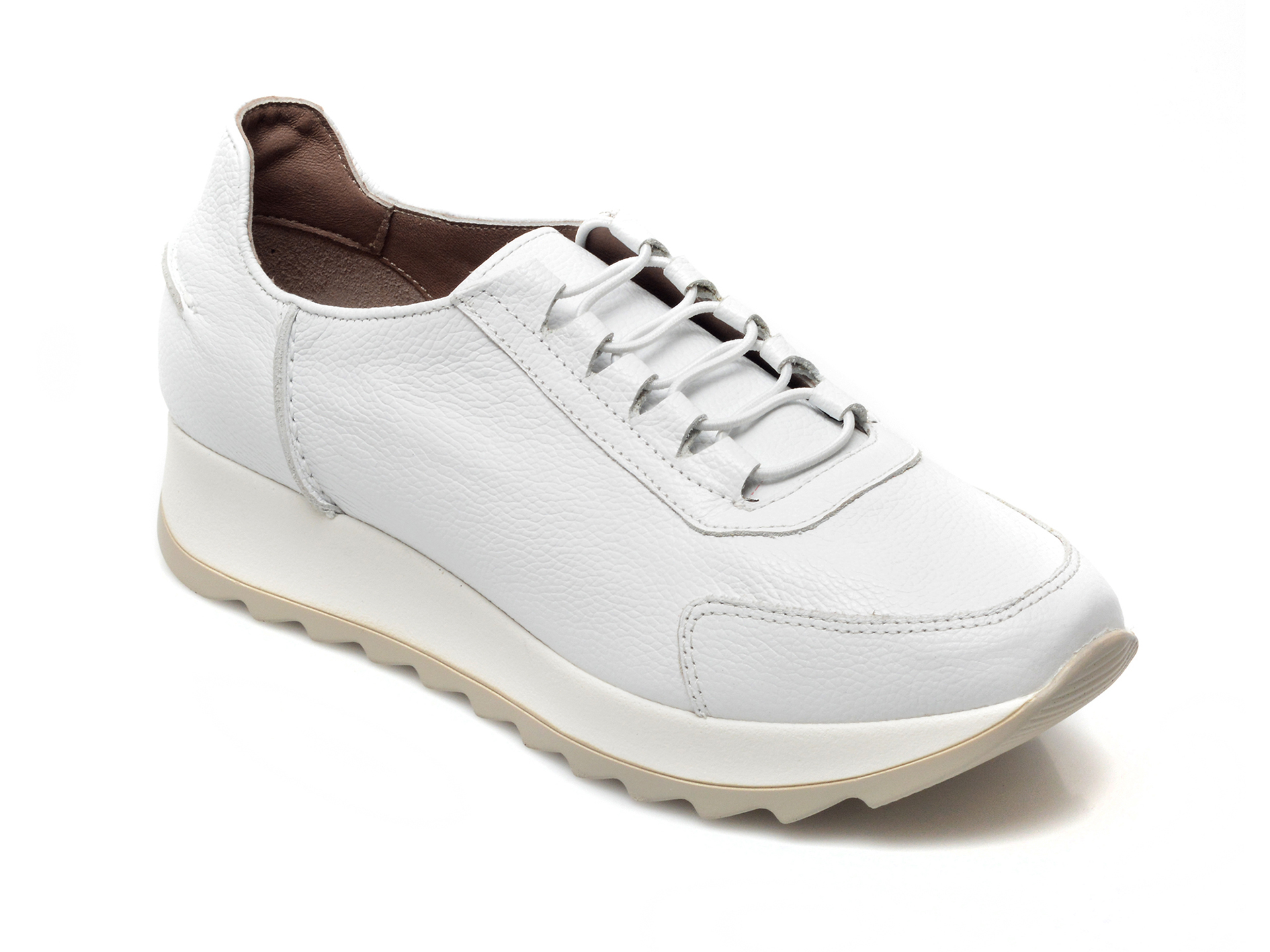 Pantofi sport FLAVIA PASSINI albi, 6103, din piele naturala 2023 ❤️ Pret Super Black Friday otter.ro imagine noua 2022