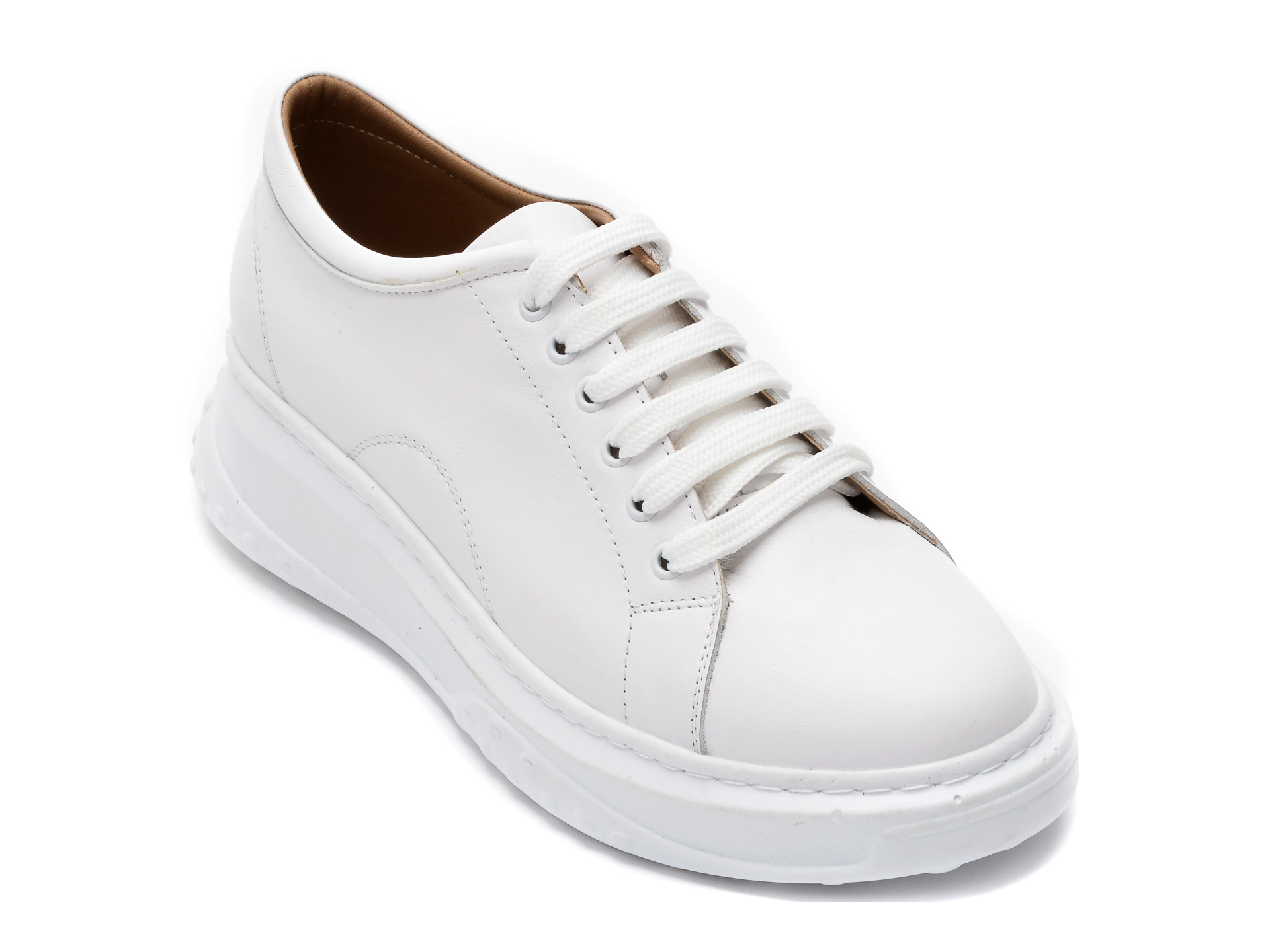 Pantofi sport FLAVIA PASSINI albi, 9912, din piele naturala 2022 ❤️ Pret Super Black Friday otter.ro imagine noua 2022