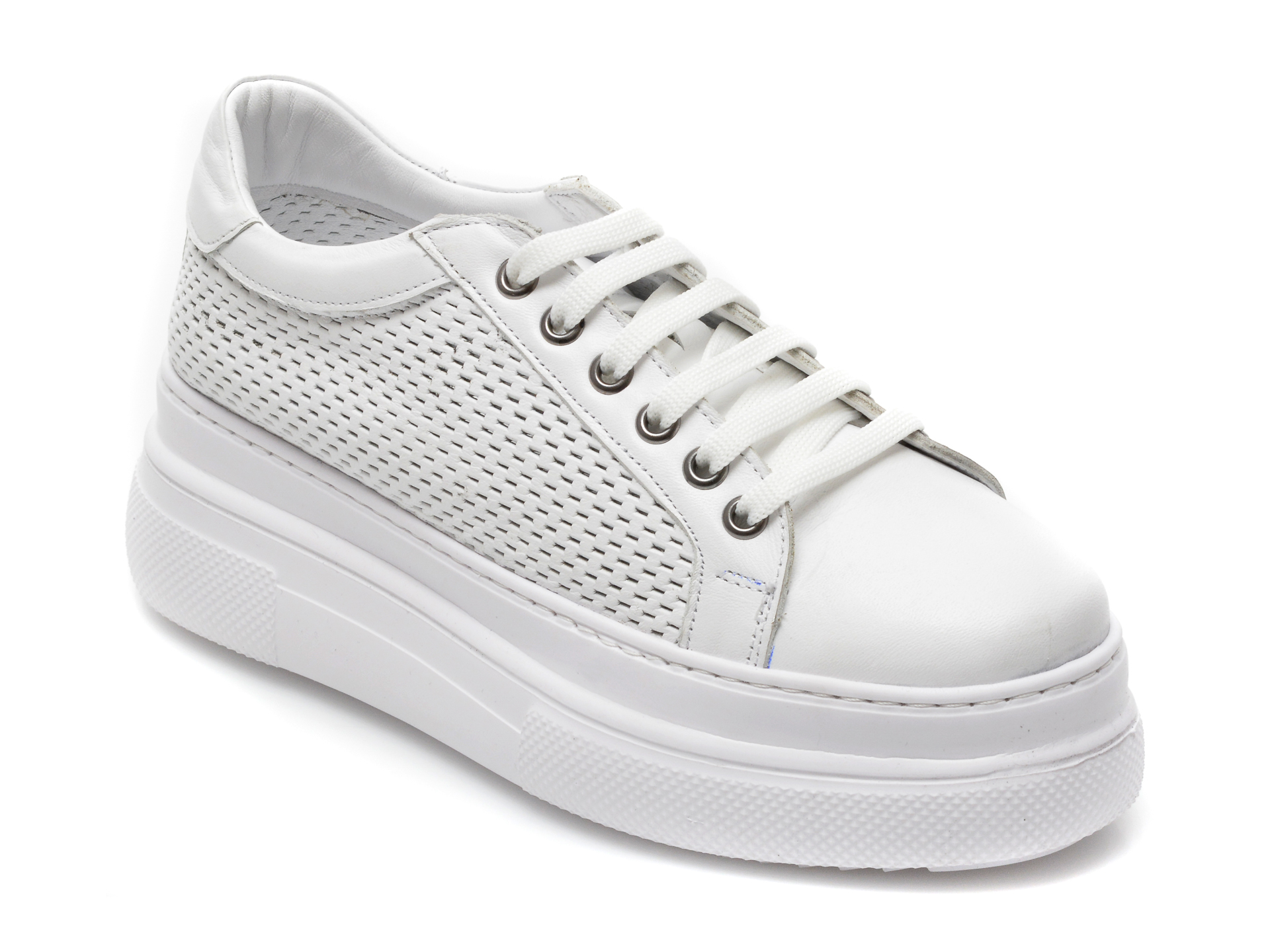 Pantofi sport FLAVIA PASSINI albi, C101, din piele naturala Flavia Passini Flavia Passini