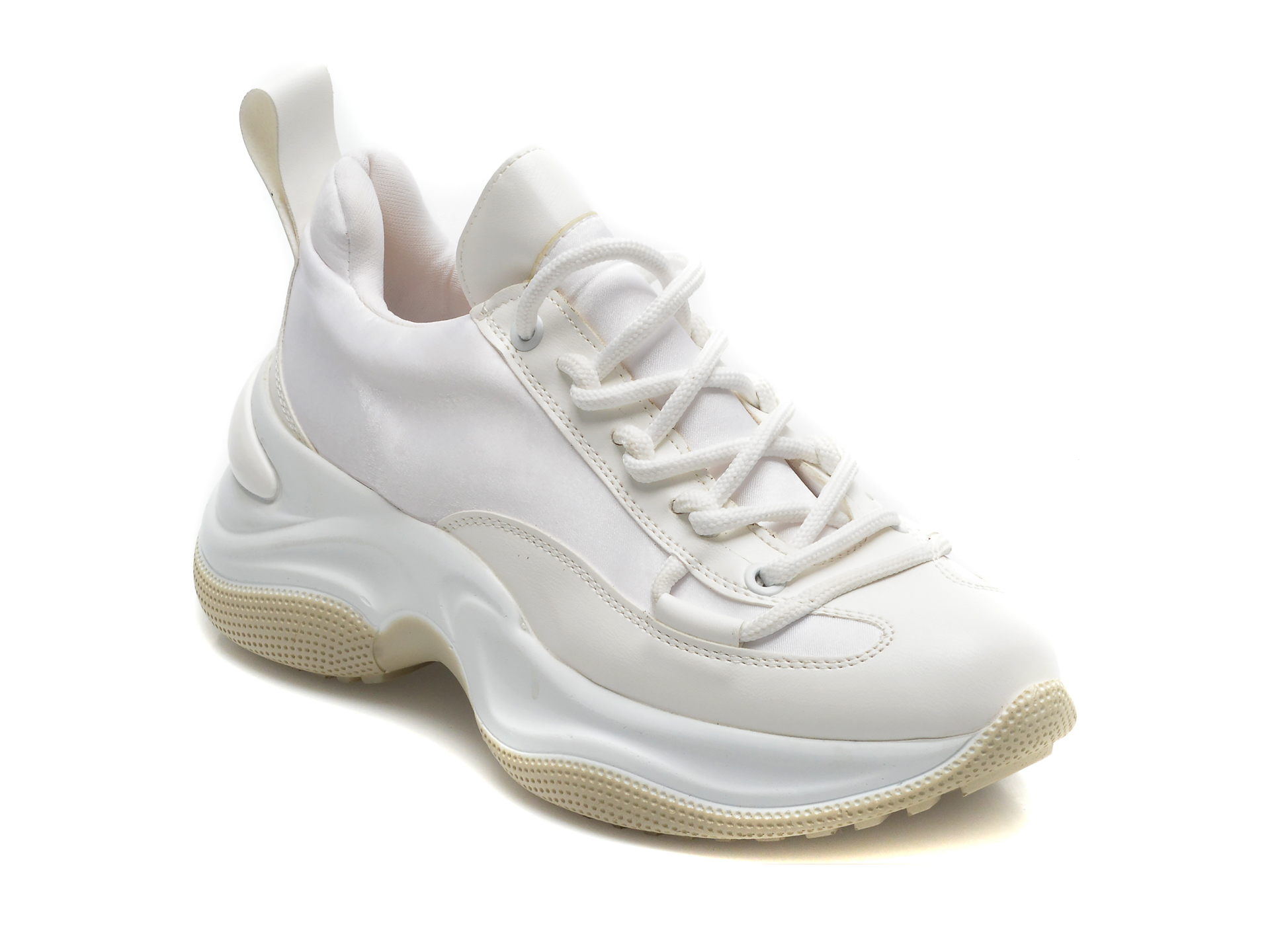 Pantofi sport FLAVIA PASSINI albi, OT1, din material textil /femei/pantofi imagine noua