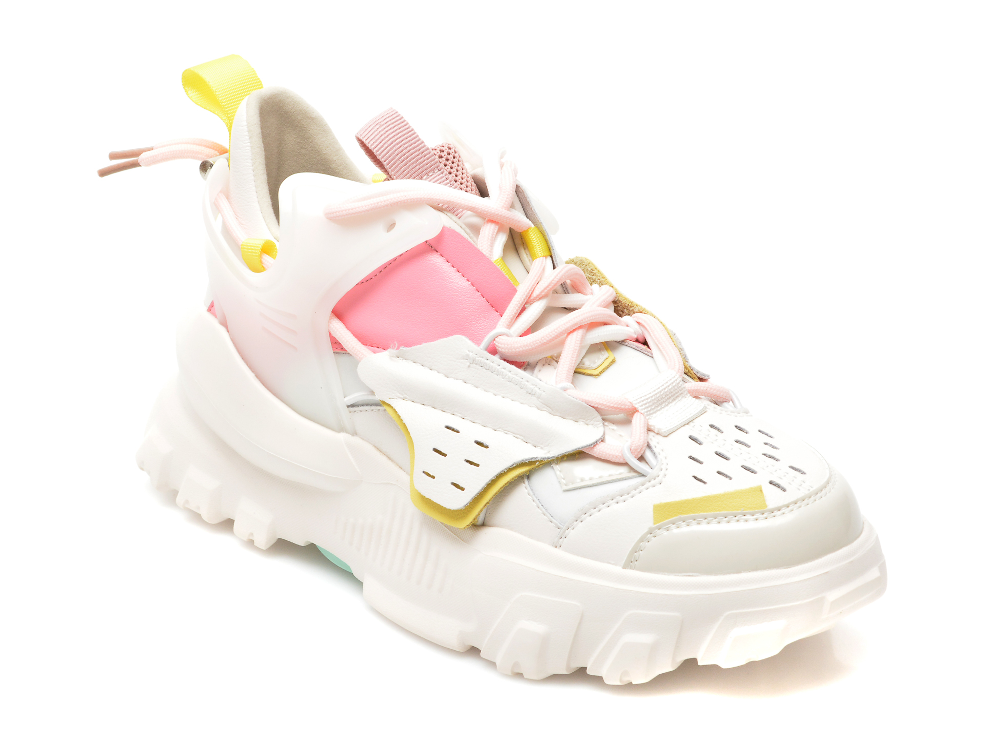 Pantofi sport FLAVIA PASSINI albi, Q08, din piele naturala Flavia Passini imagine noua