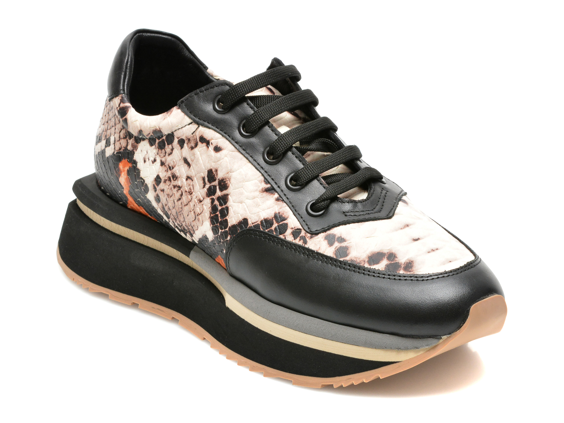 Pantofi sport FLAVIA PASSINI bej, 605, din piele naturala Flavia Passini
