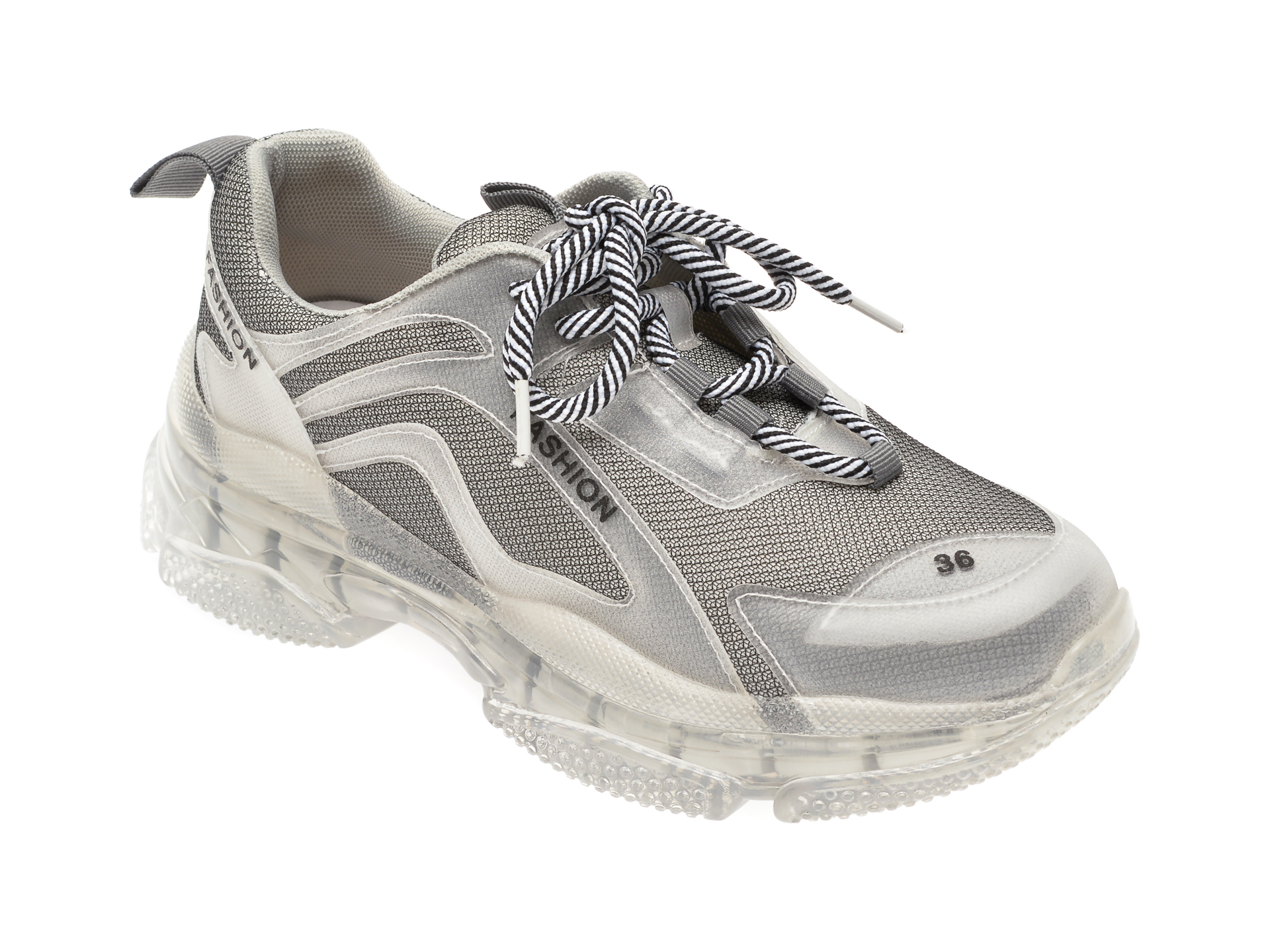 Pantofi sport FLAVIA PASSINI gri, L122, din material textil