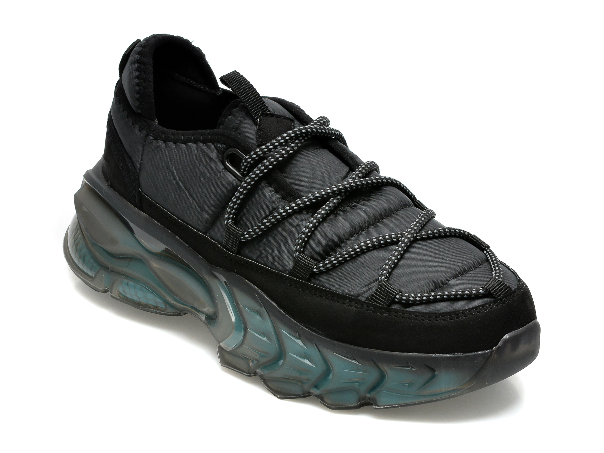 Pantofi sport FLAVIA PASSINI negri, 2350, din material textil imagine reduceri black friday 2021 /femei/pantofi