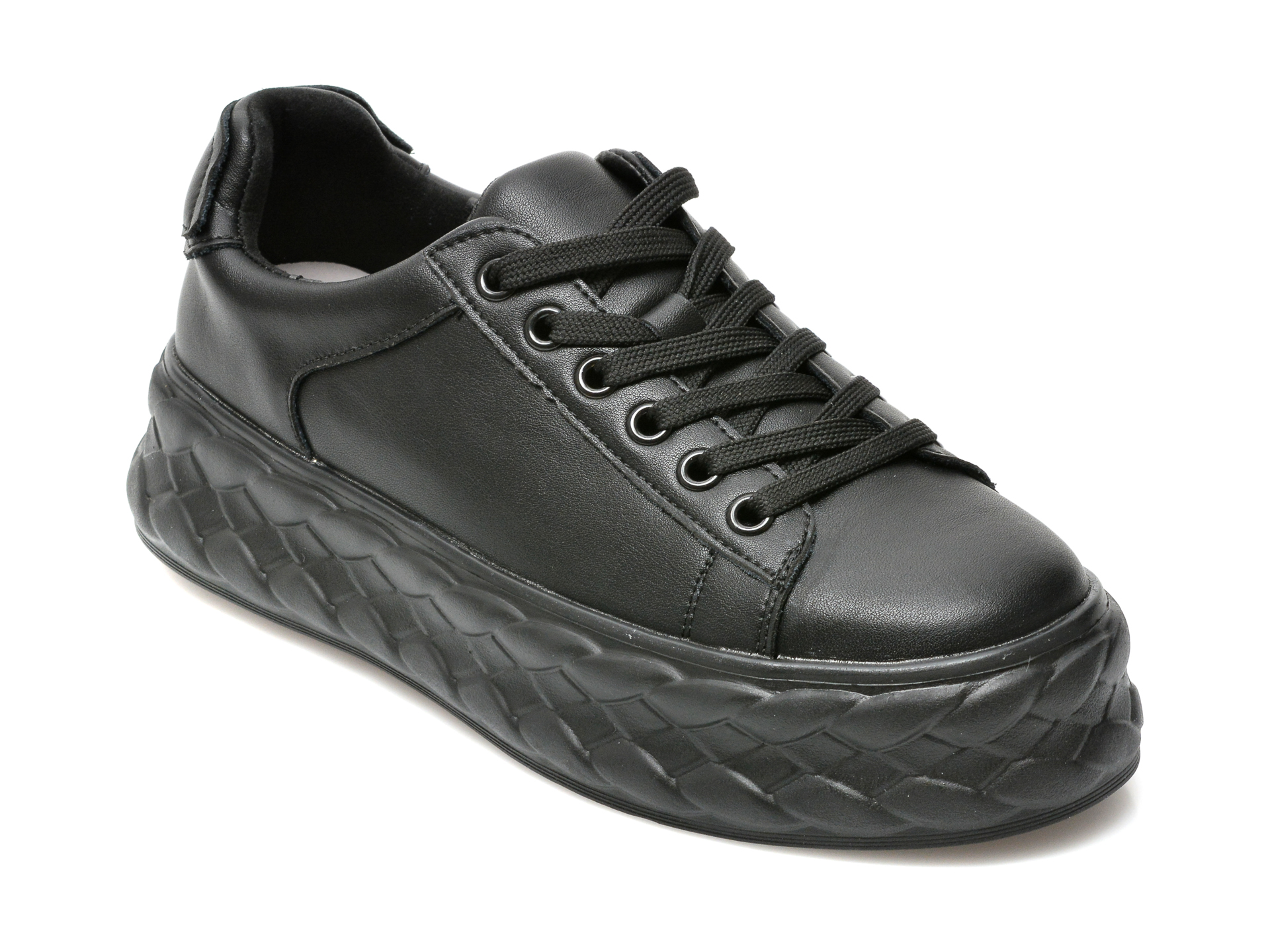 Pantofi sport FLAVIA PASSINI negri, 2888, din piele naturala Flavia Passini imagine super redus 2022