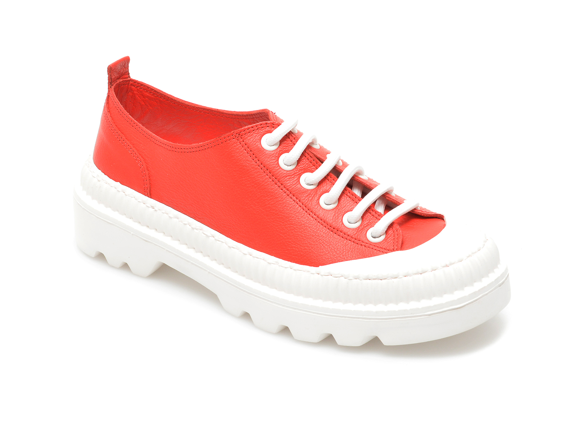 Pantofi sport FLAVIA PASSINI rosii, 1024404, din piele naturala Flavia Passini Flavia Passini