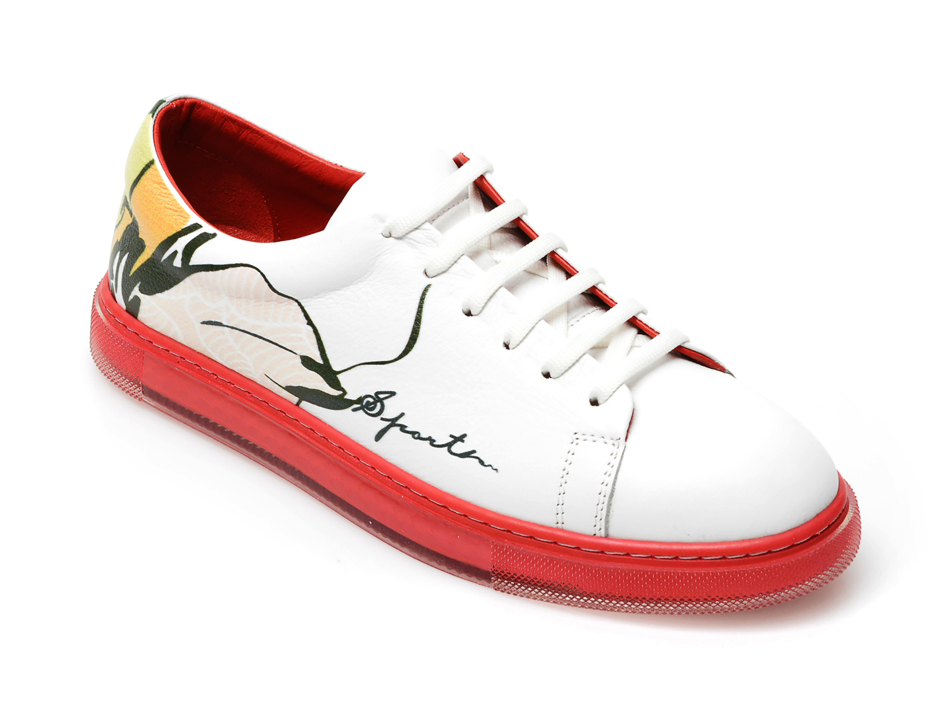 Pantofi sport FLAVIA PASSINI rosii, 21T1006, din piele naturala 2023 ❤️ Pret Super Black Friday otter.ro imagine noua 2022