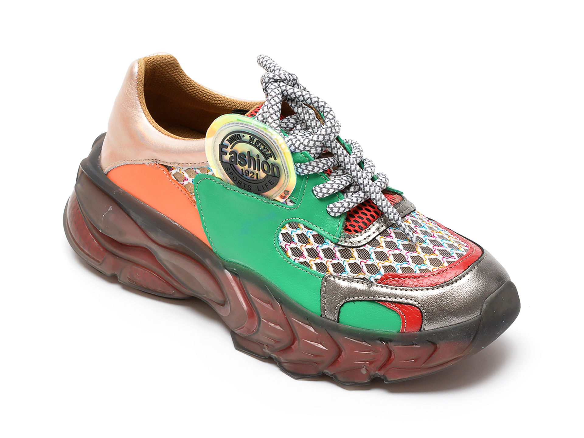 Pantofi sport FLAVIA PASSINI verzi, 4403156, din piele naturala 2022 ❤️ Pret Super otter.ro imagine noua 2022