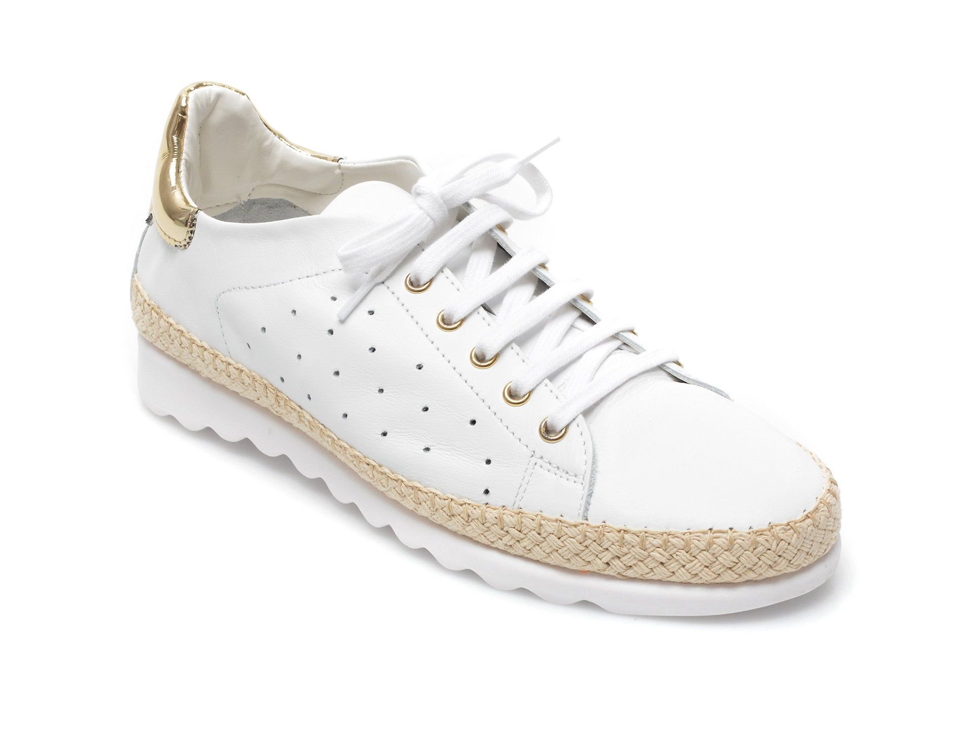 Pantofi sport FLEXX albi, C12265, din piele naturala Flexx