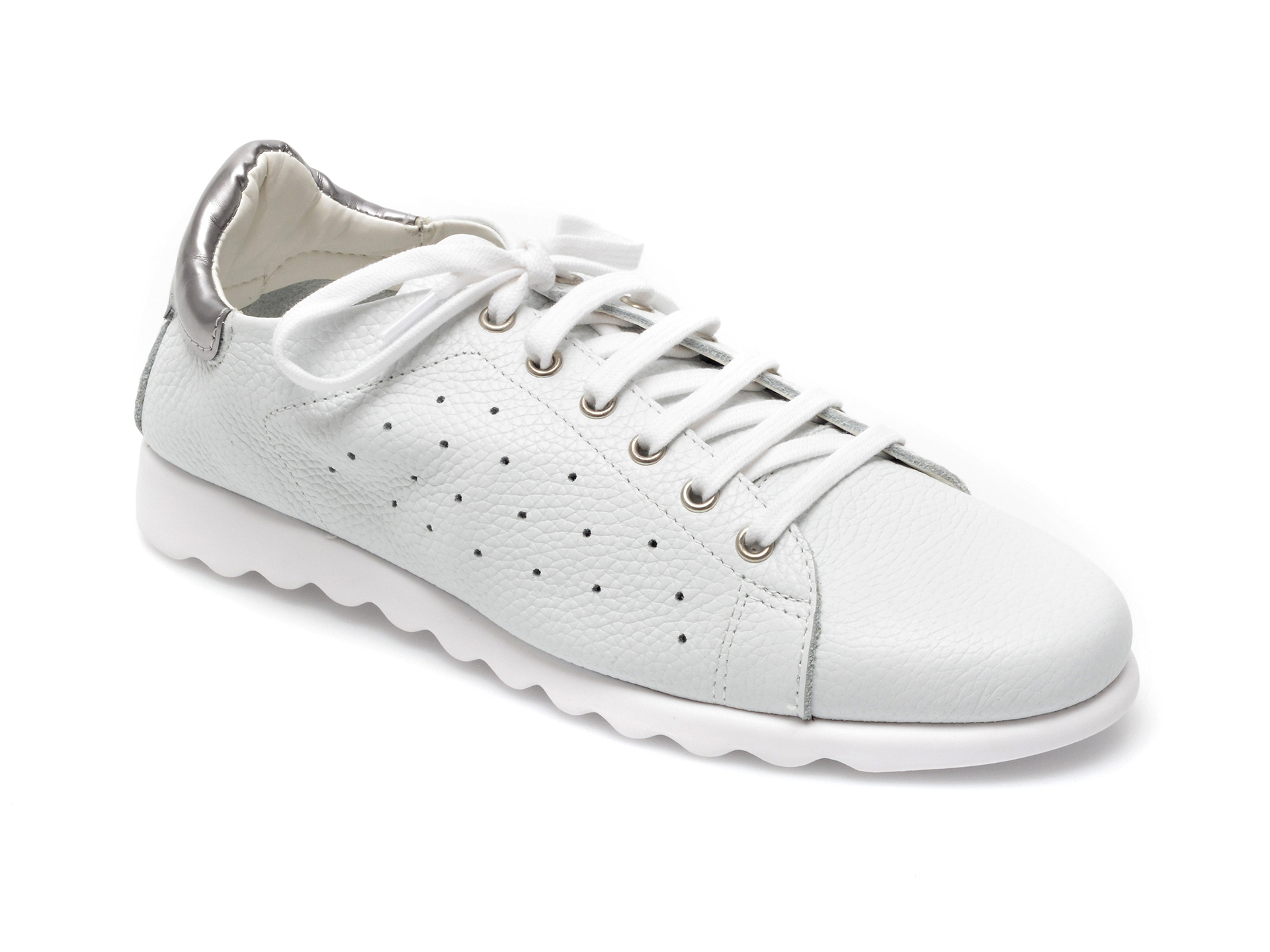 Pantofi sport FLEXX albi, C12284, din piele naturala Flexx