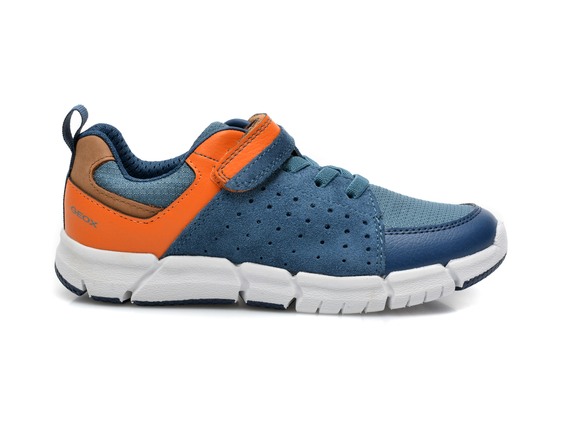 Pantofi sport GEOX albastri, J159BD, din material textil si piele naturala - 1