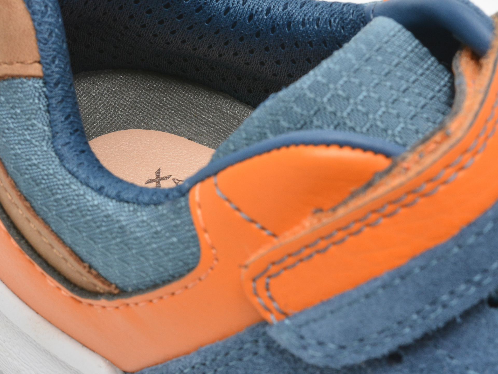 Pantofi sport GEOX albastri, J159BD, din material textil si piele naturala - 3