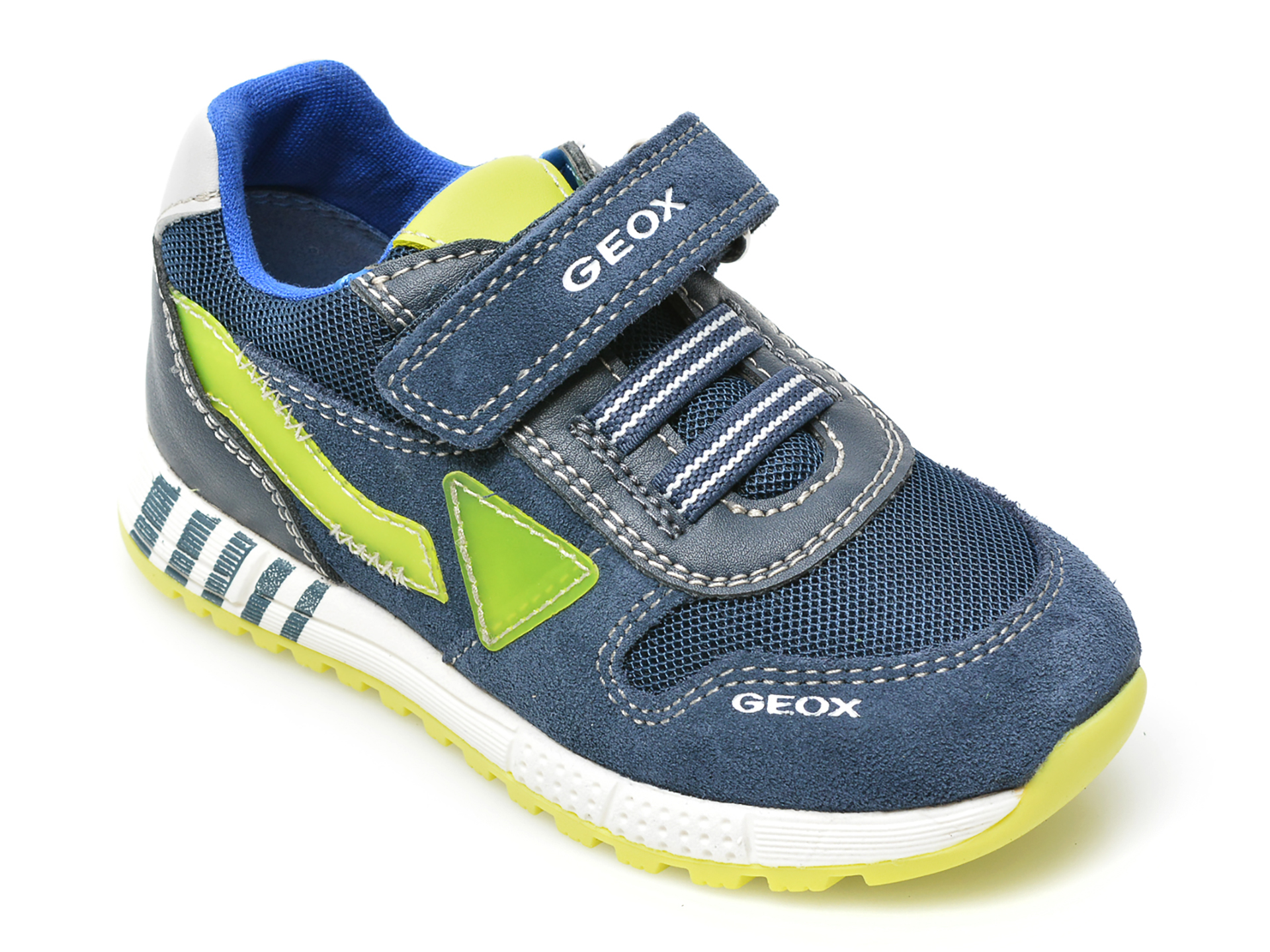 Pantofi sport GEOX bleumarin, B253CA, din material textil si piele intoarsa Geox Geox