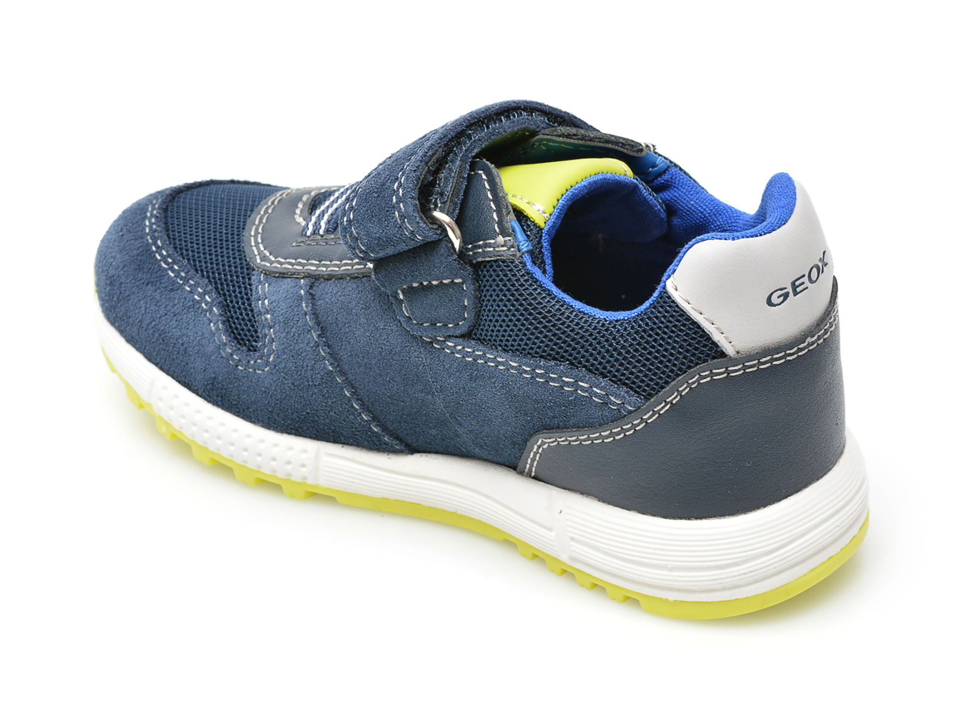 Pantofi sport GEOX bleumarin, B253CA, din material textil si piele intoarsa - 5