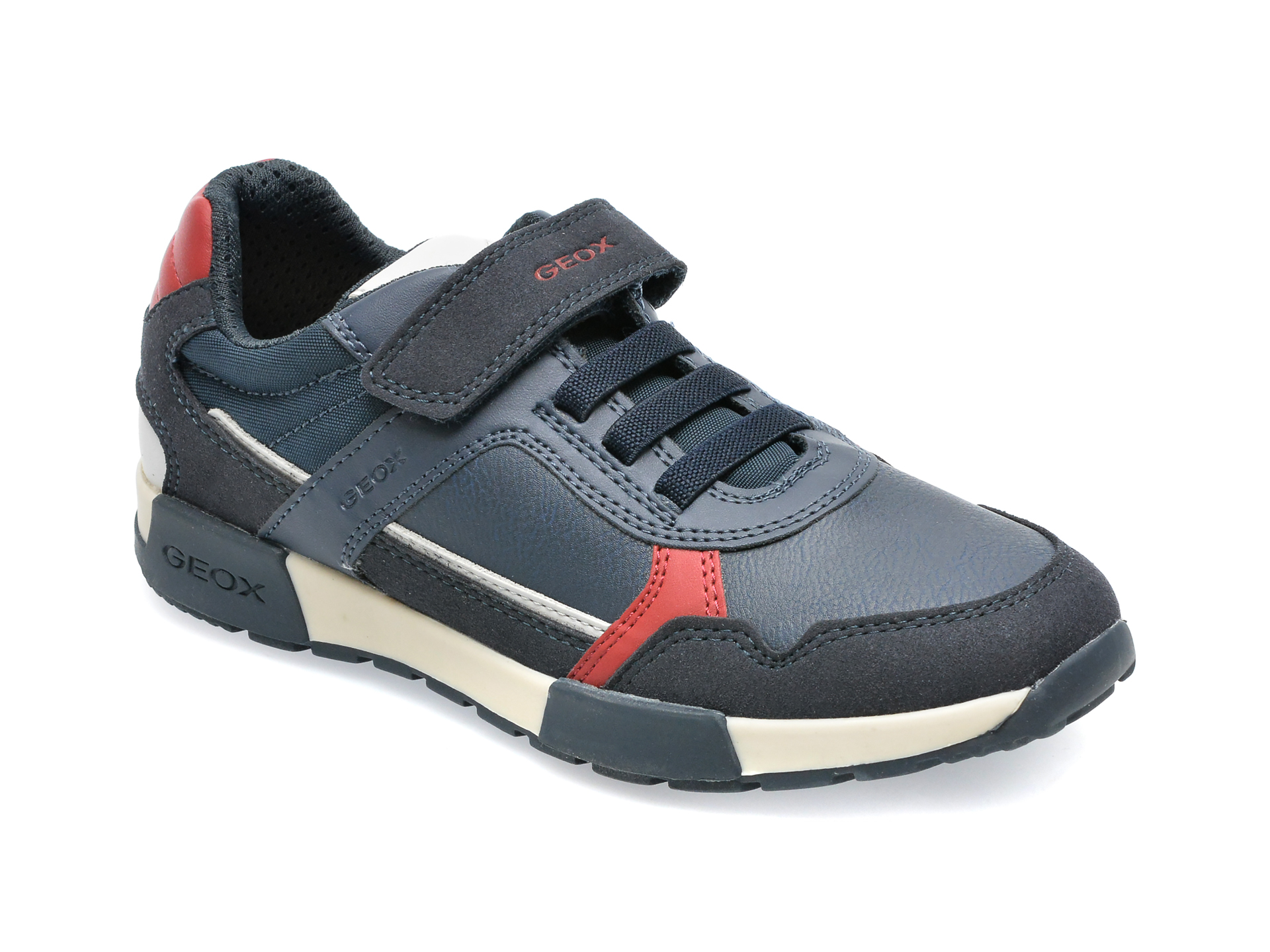 Pantofi sport GEOX bleumarin, J046NA, din piele ecologica /copii/incaltaminte