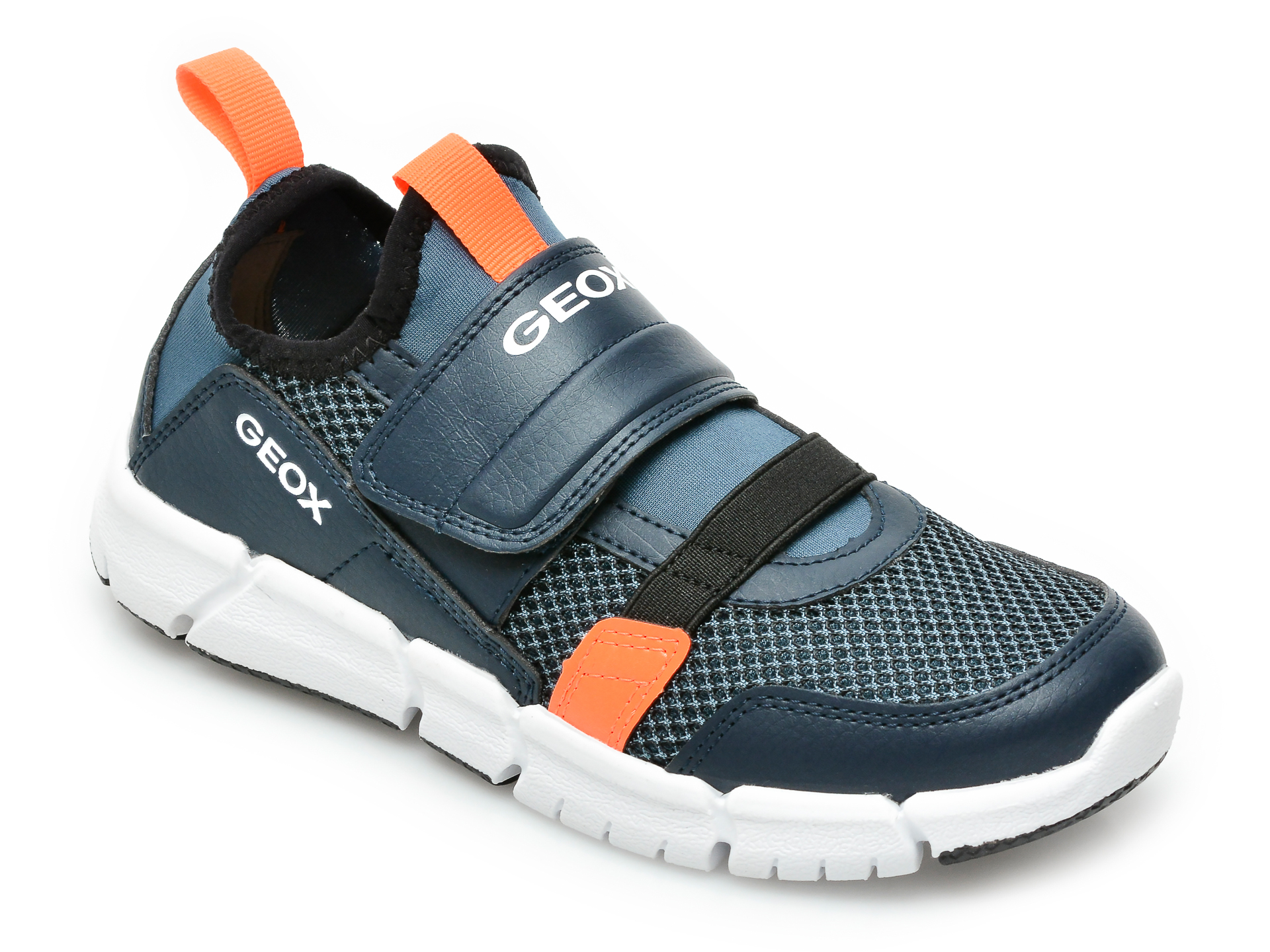 Pantofi sport GEOX bleumarin, J159BC, din material textil si piele ecologica
