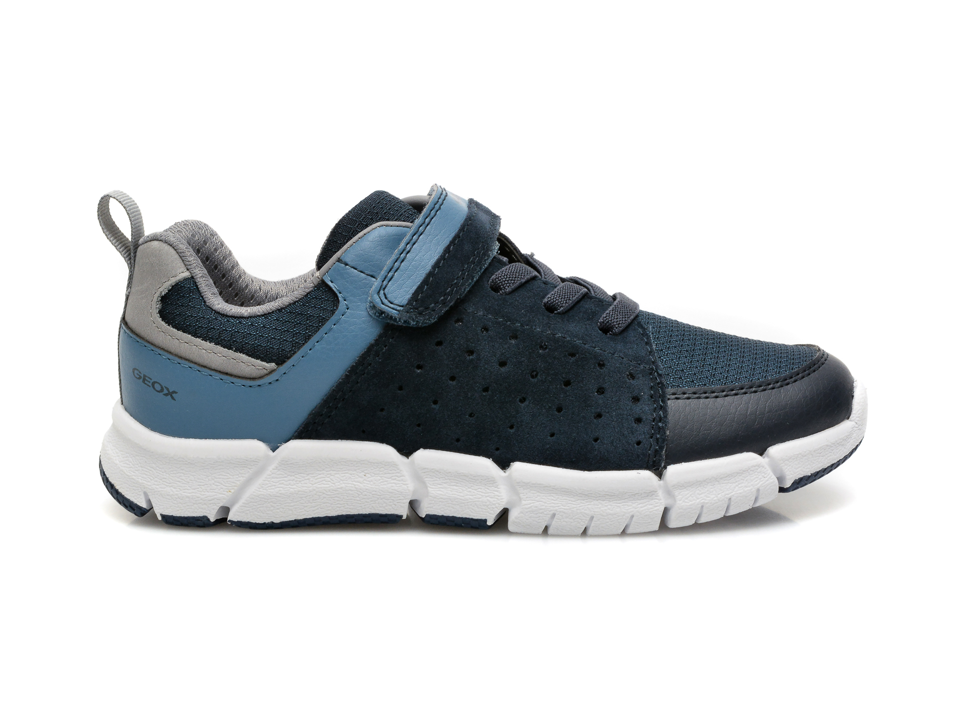 Pantofi sport GEOX bleumarin, J159BD, din material textil si piele intoarsa - 1