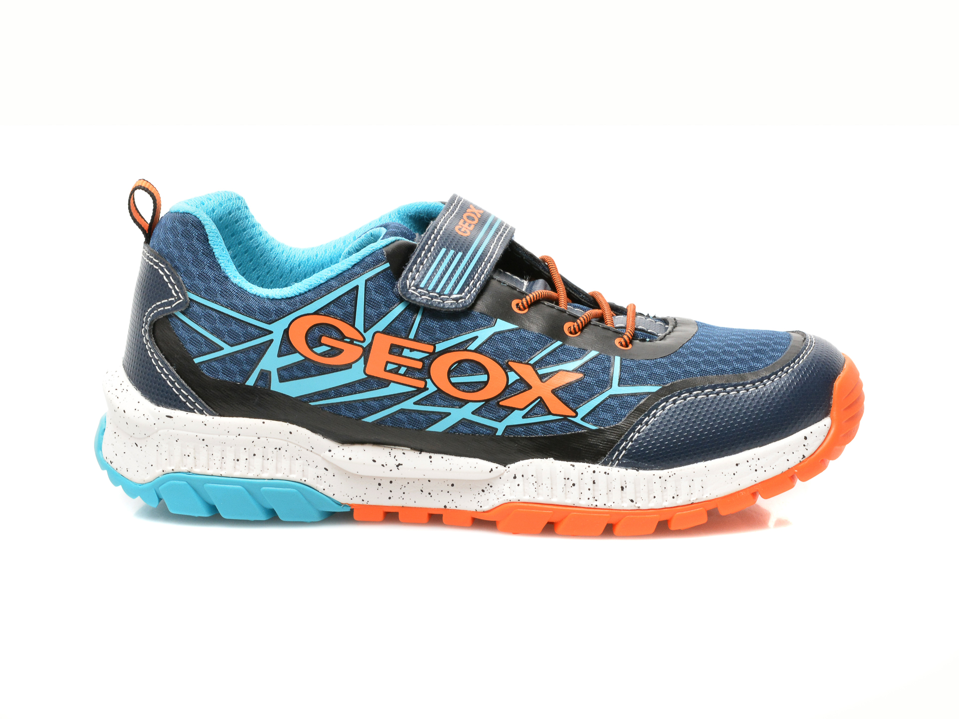 Pantofi sport GEOX bleumarin, J15AXB, din material textil si piele ecologica - 1