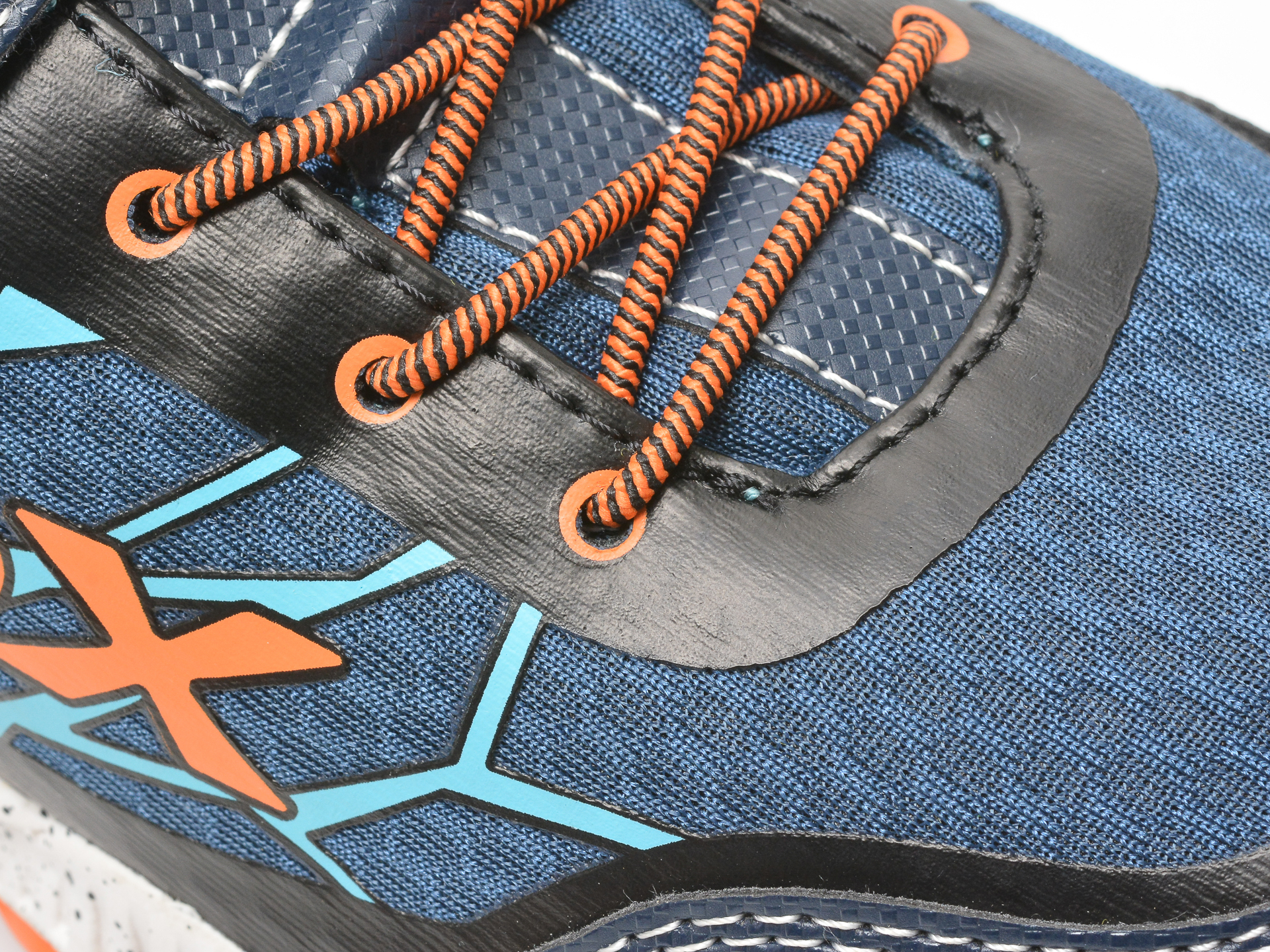 Pantofi sport GEOX bleumarin, J15AXB, din material textil si piele ecologica - 2