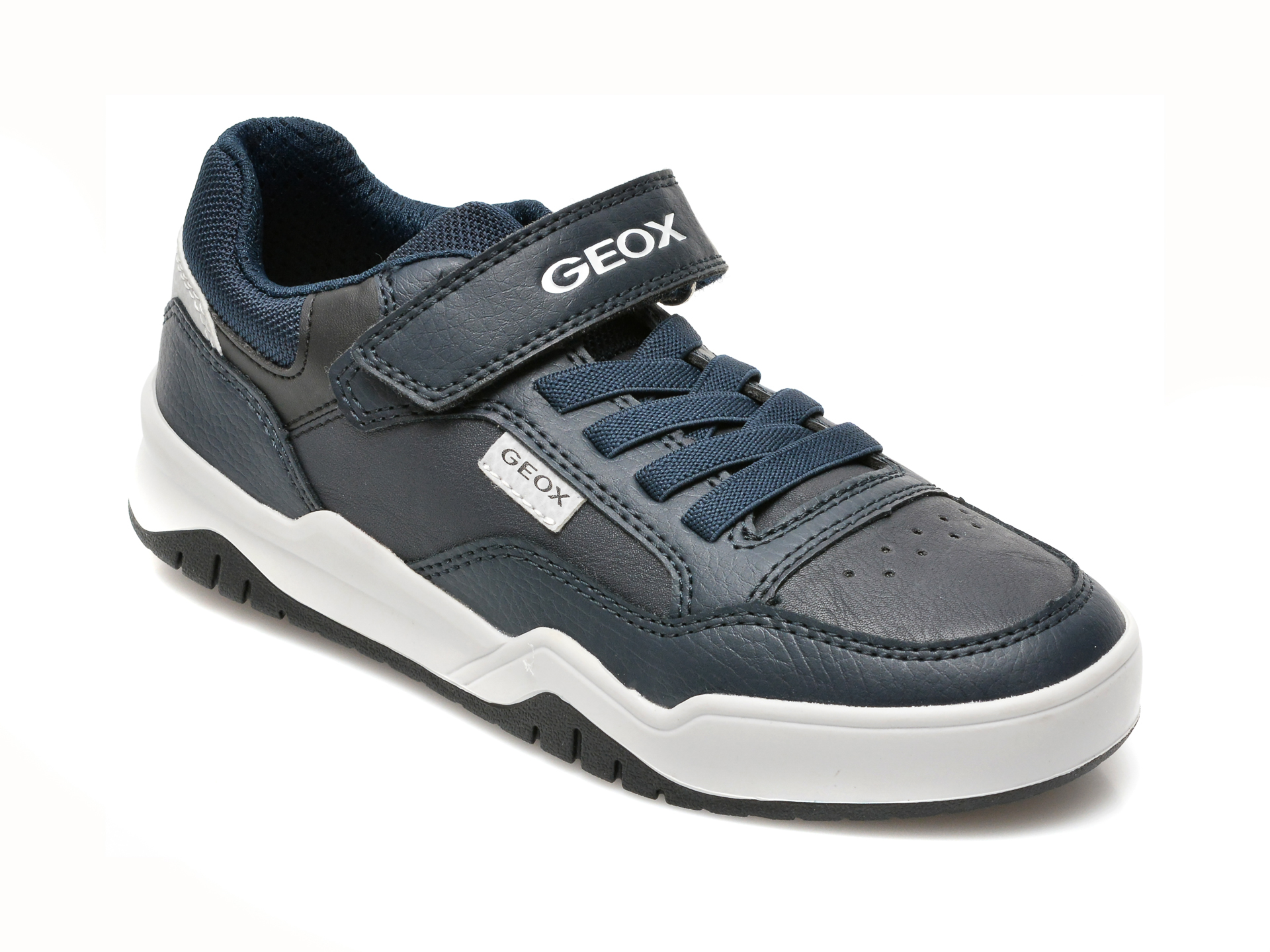 Pantofi sport GEOX bleumarin, J167RB, din piele ecologica Geox imagine super redus 2022