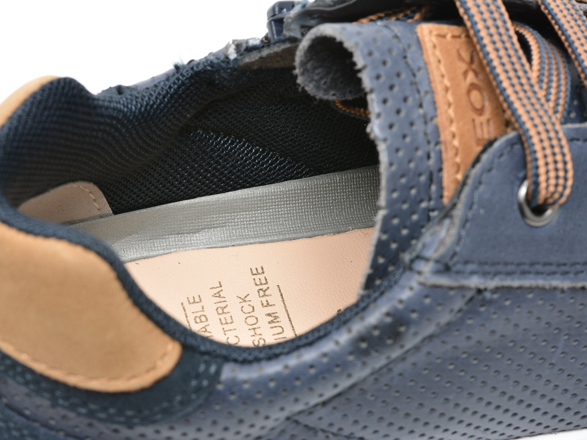 Pantofi sport GEOX bleumarin, J255VB, din piele naturala - 3