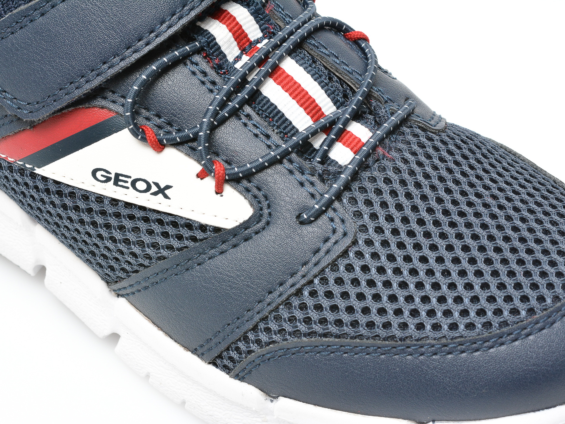 Pantofi sport GEOX bleumarin, J259BB, din material textil si piele ecologica - 2