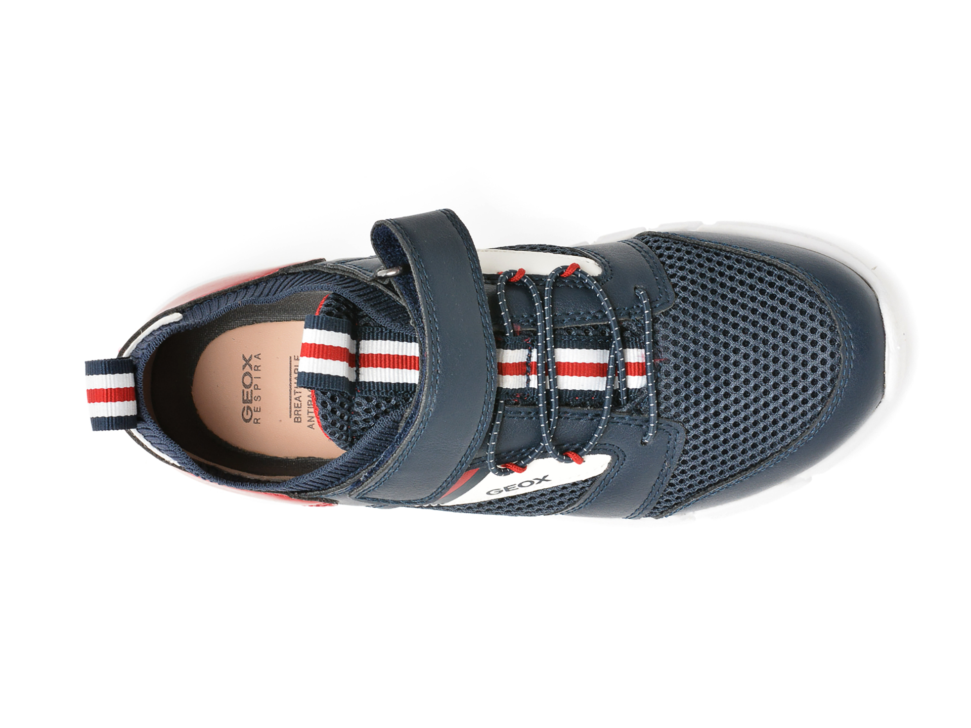 Pantofi sport GEOX bleumarin, J259BB, din material textil si piele ecologica - 6