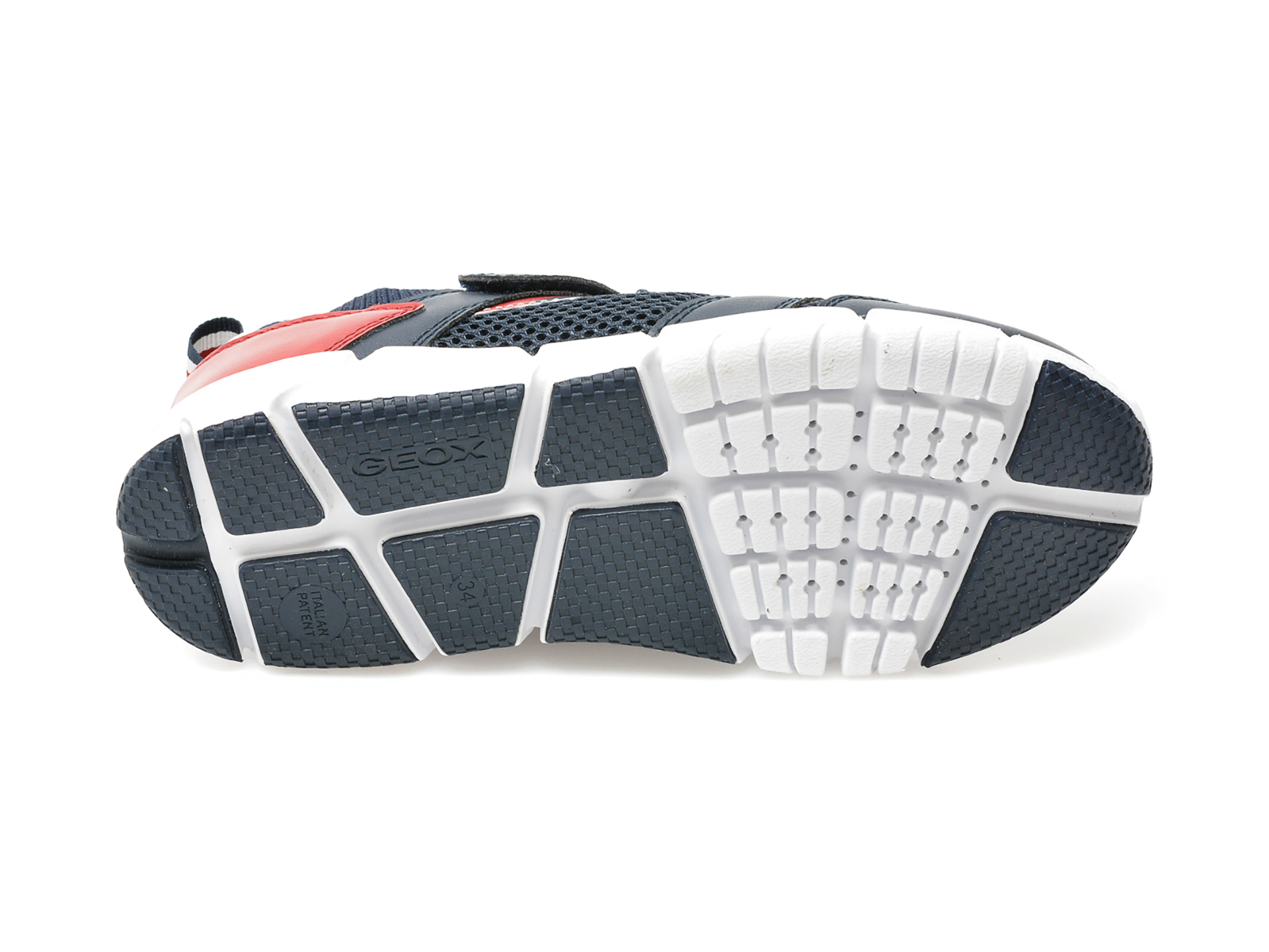 Pantofi sport GEOX bleumarin, J259BB, din material textil si piele ecologica - 7