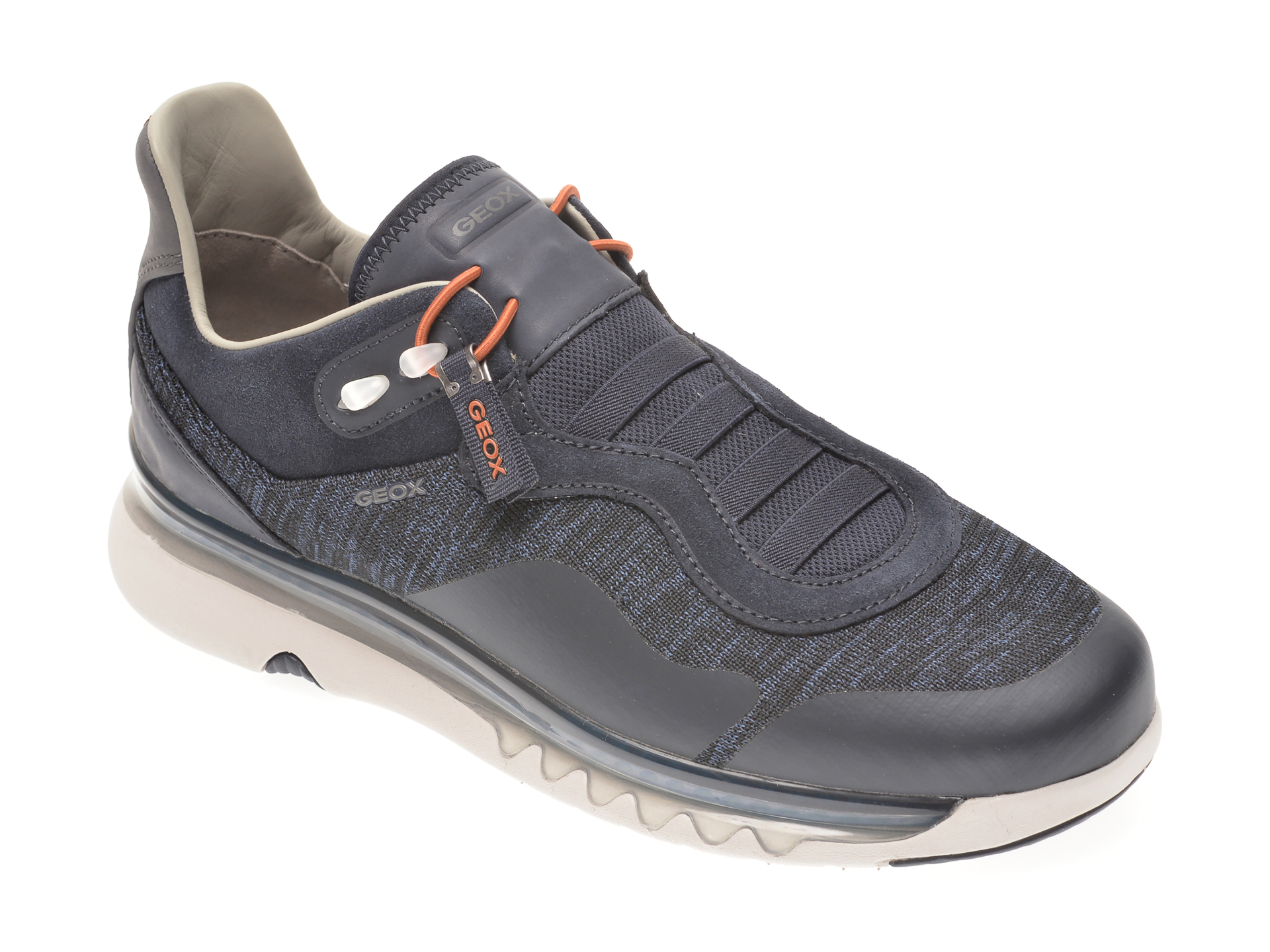 Pantofi sport GEOX bleumarin, U029XA, din material textil si piele naturala imagine