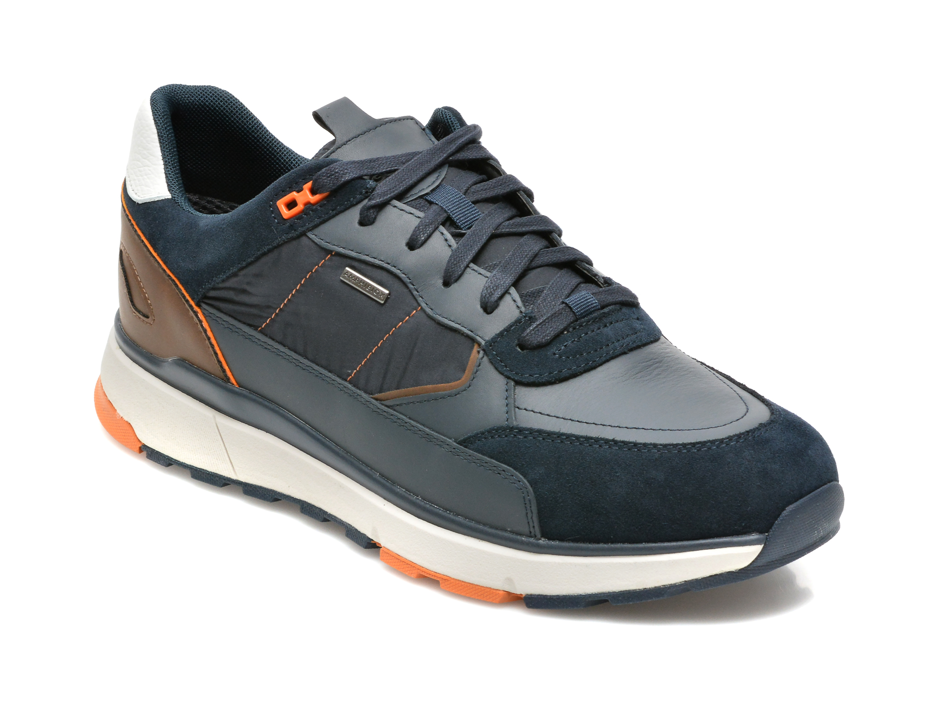 Pantofi sport GEOX bleumarin, U16CRA, din material textil si piele naturala otter.ro imagine noua 2022
